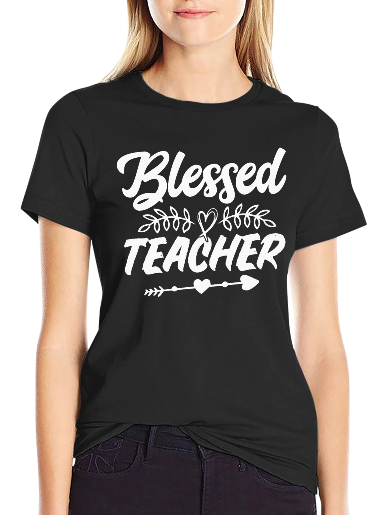 Camiseta Negra Blessed Teacher