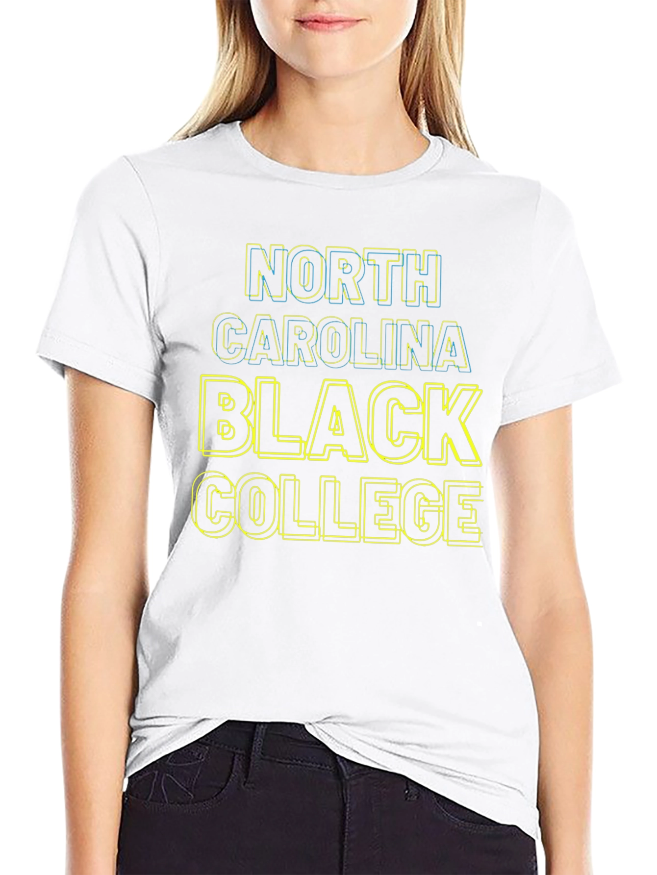 Camiseta North Carolina Black College para hombre