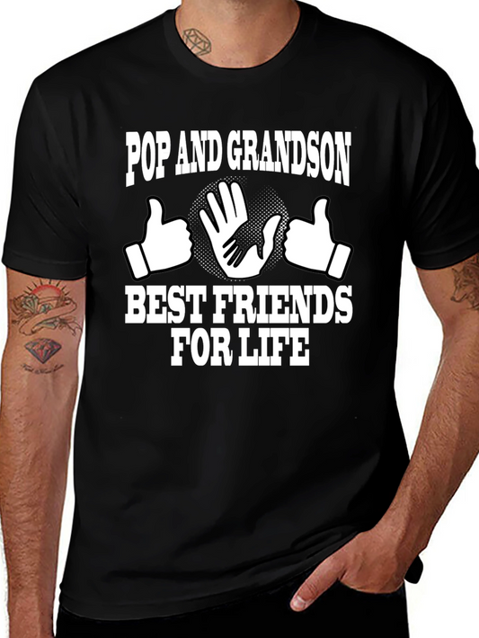 Camiseta Negra Pop and Grandson