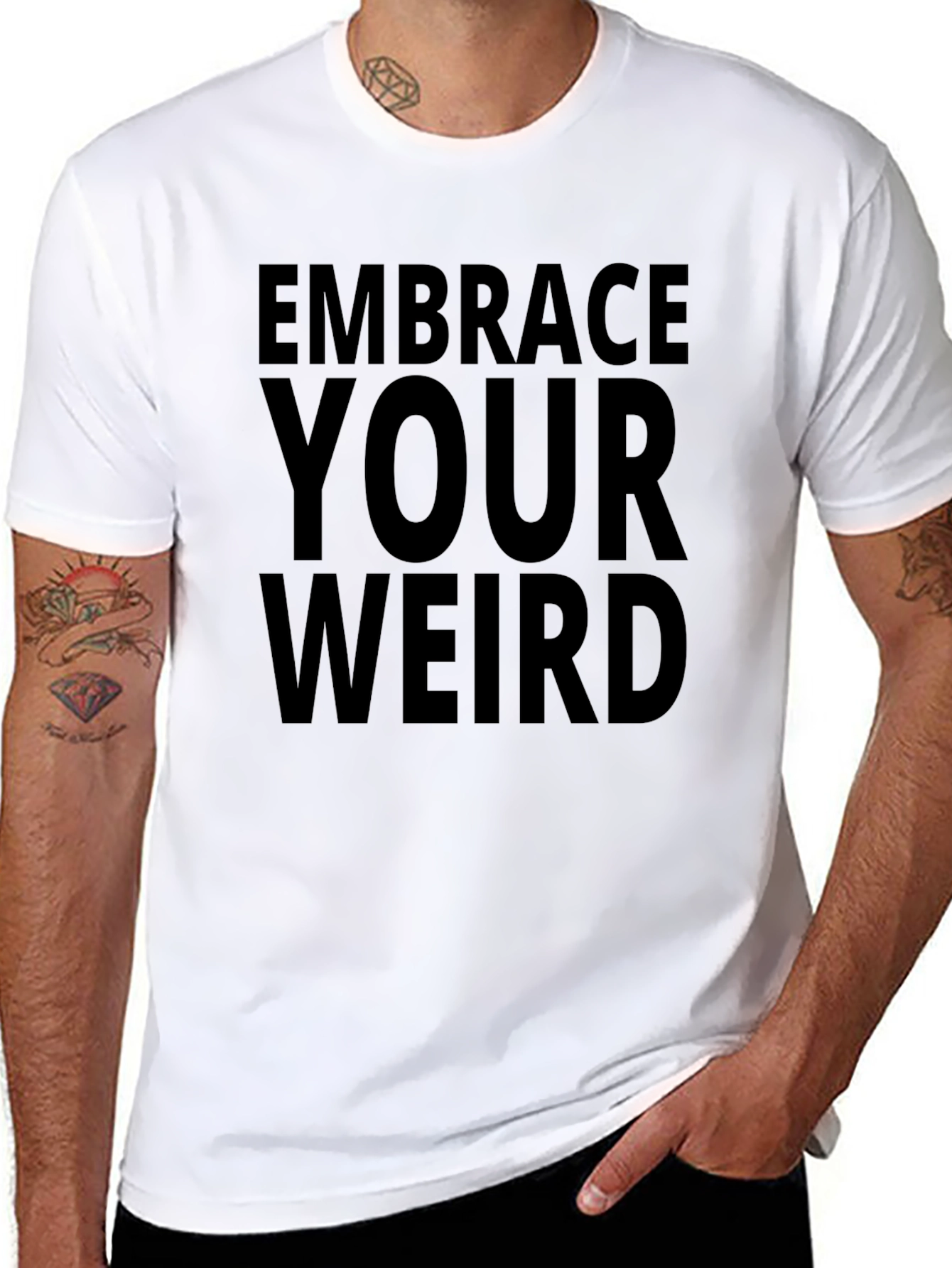 Camiseta Negra Abraza Tu Rareza