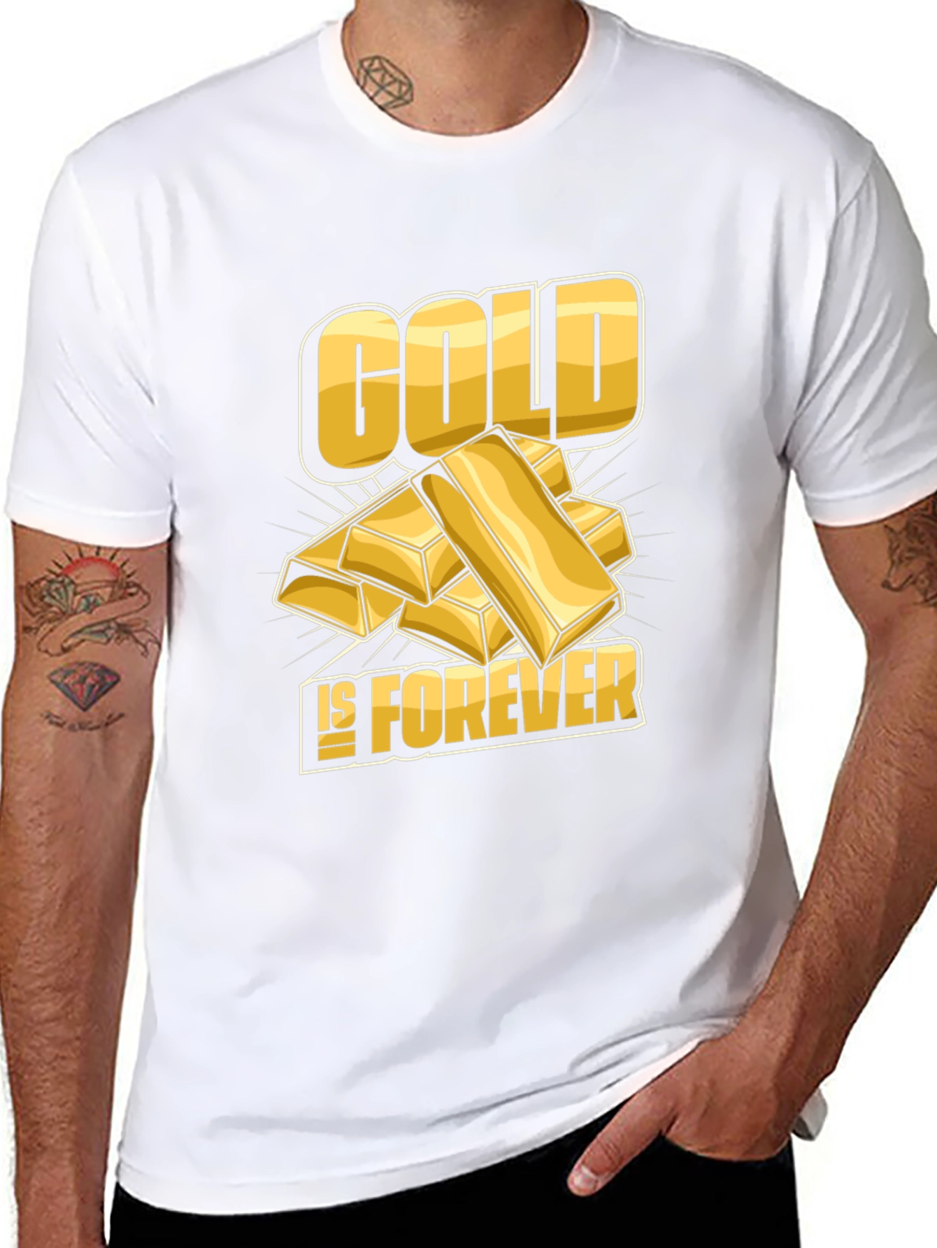 Camiseta Negra Gold is Forever