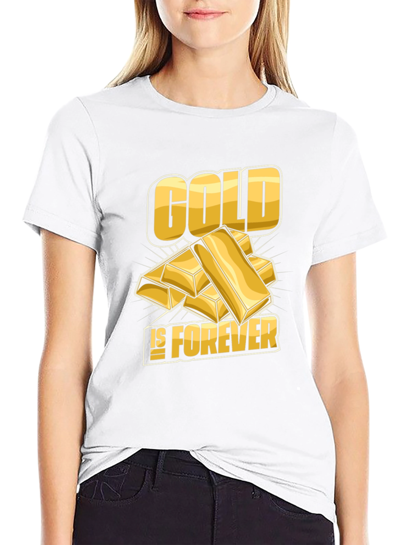 Camiseta Negra Gold is Forever