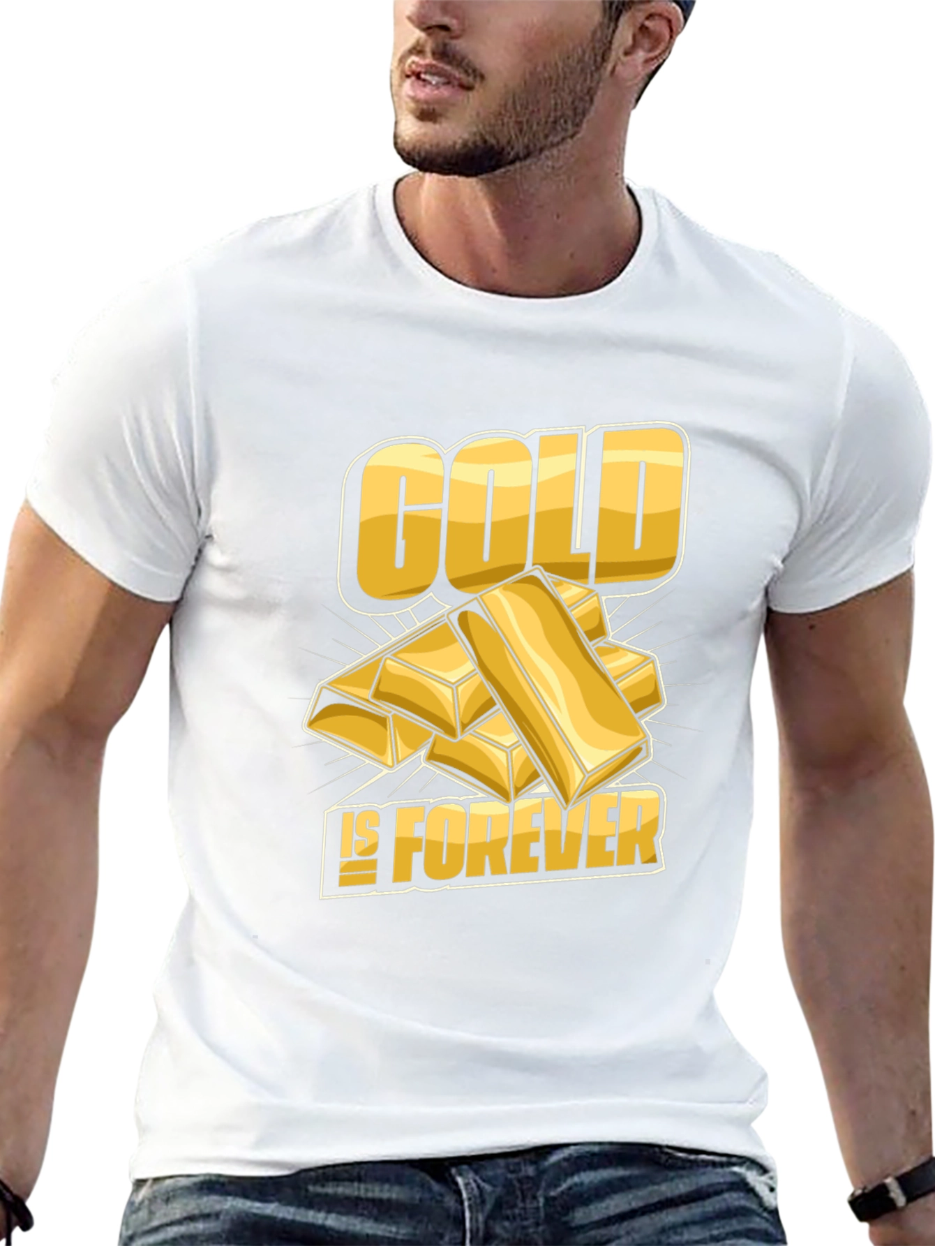 Camiseta Negra Gold is Forever