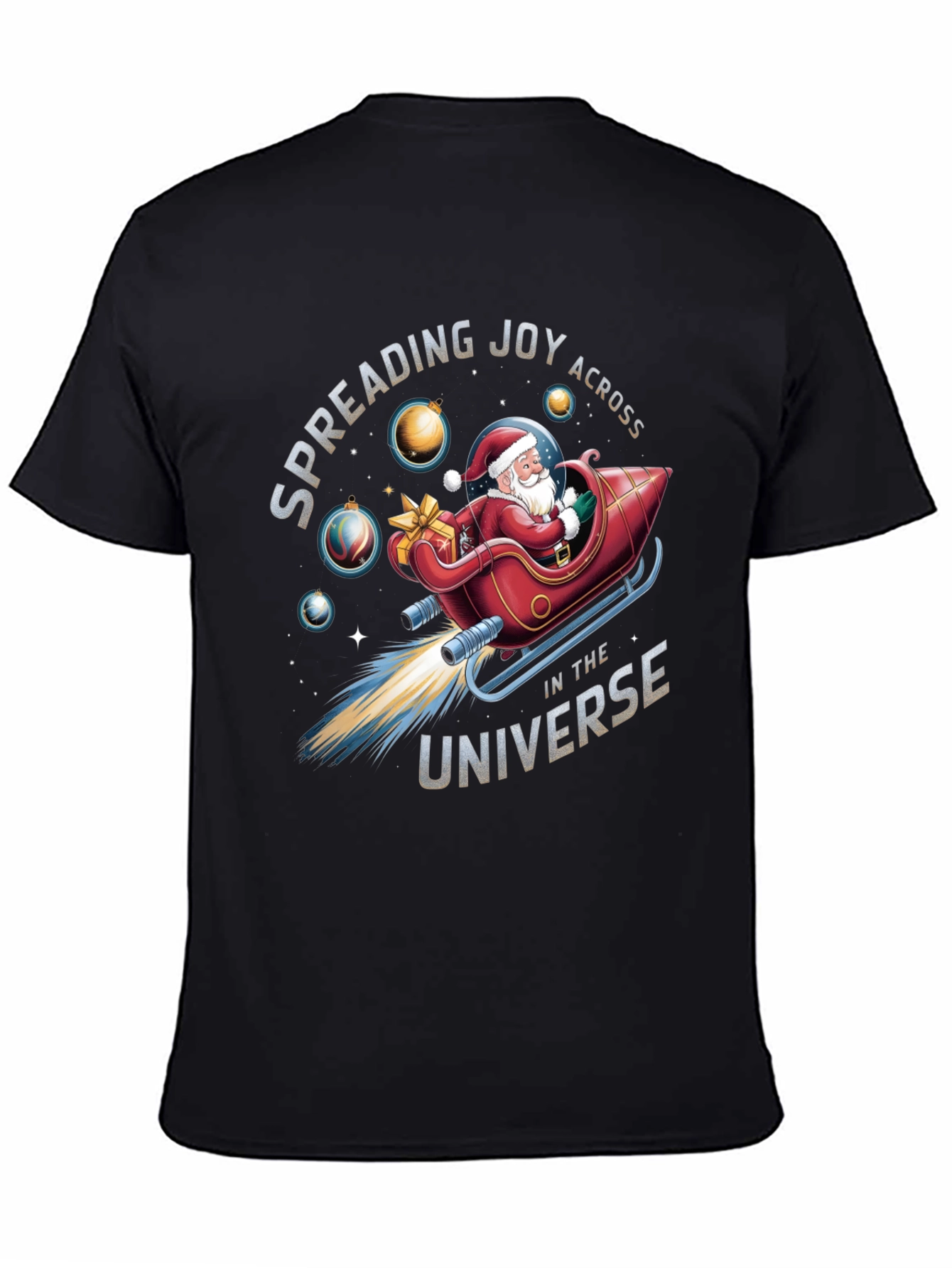 Camiseta Navideña: Santa Espacial