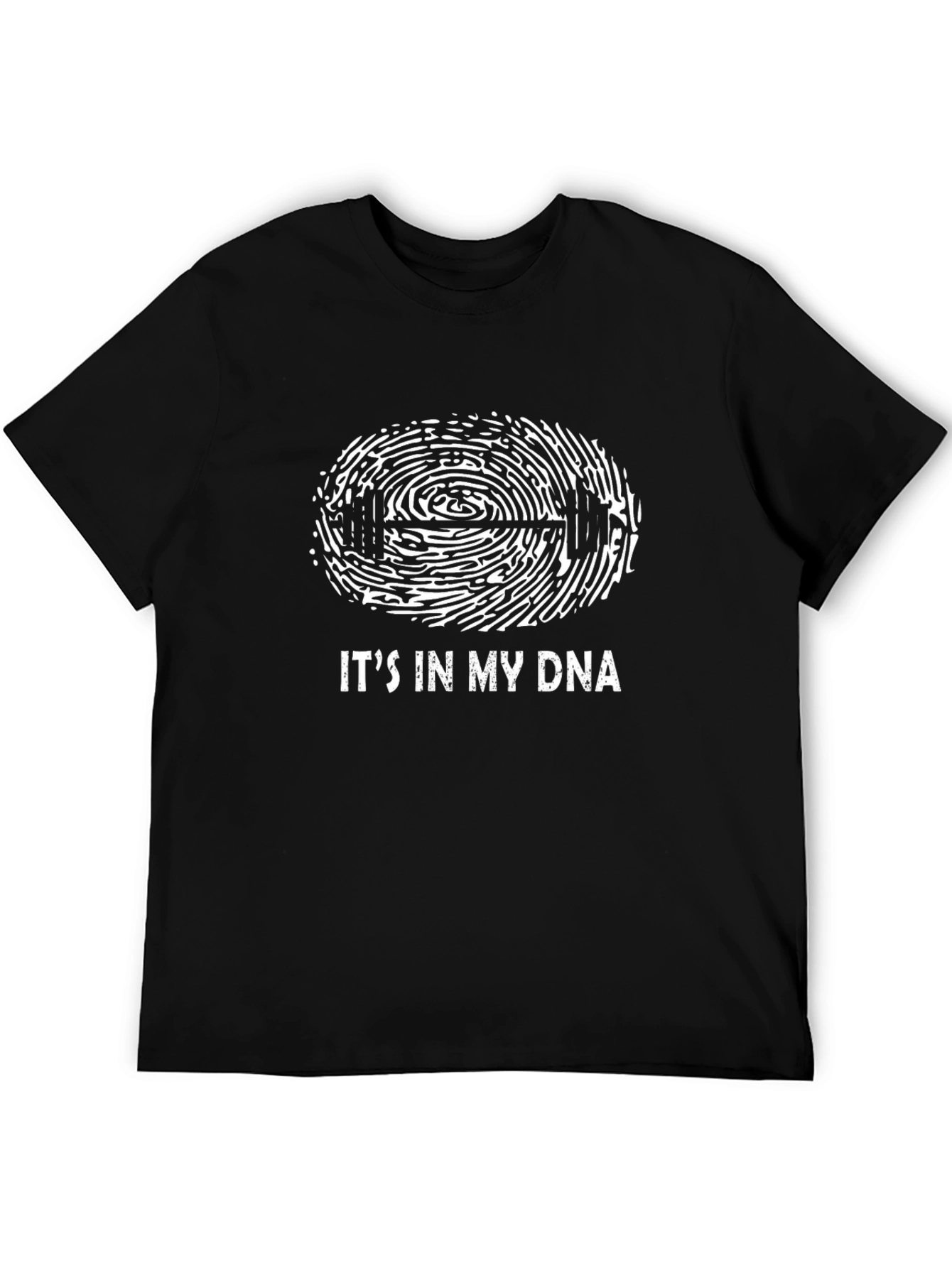Camiseta Negra Fitness Está En Mi ADN