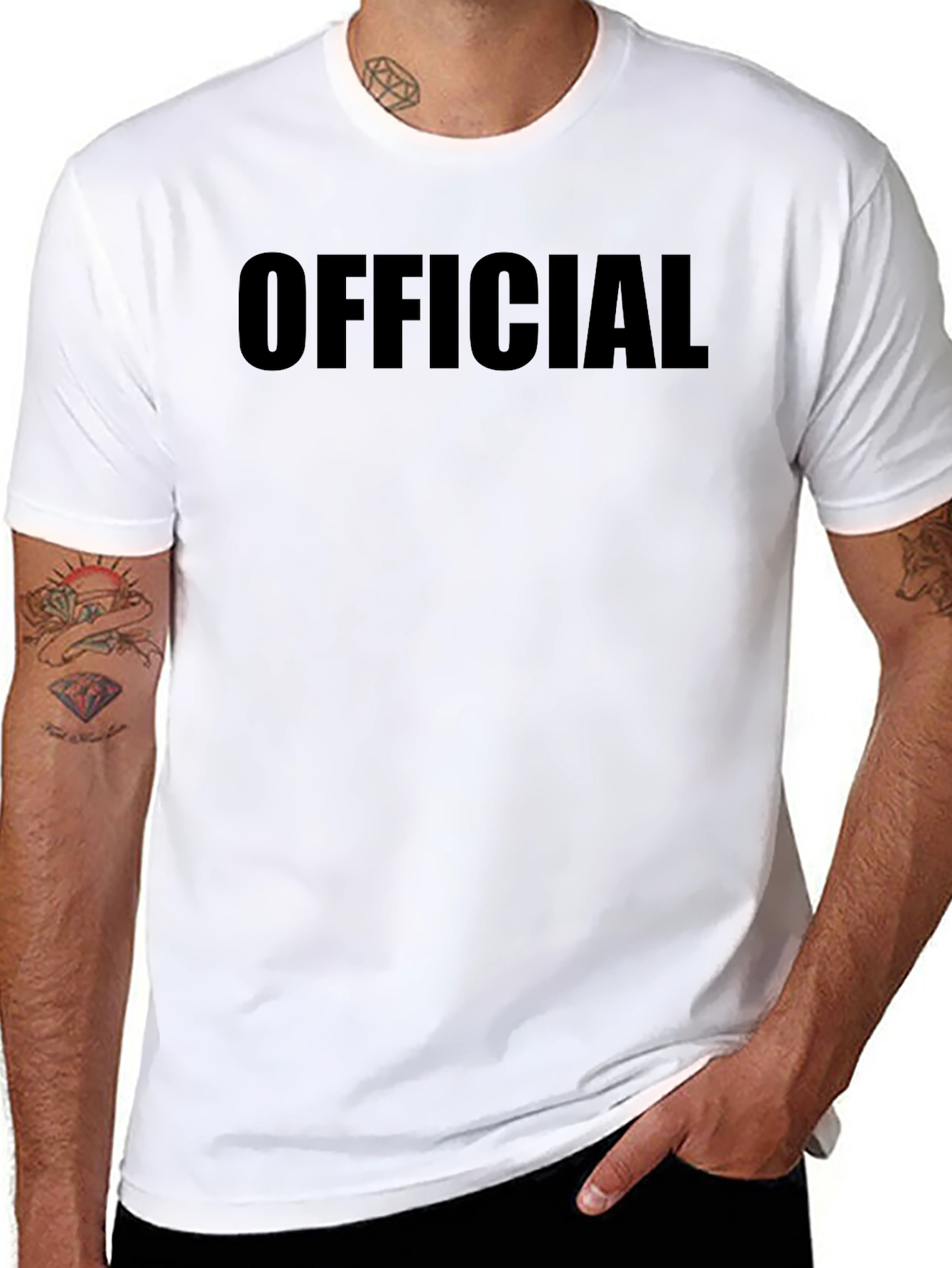 Camiseta Negra Oficial para Hombre
