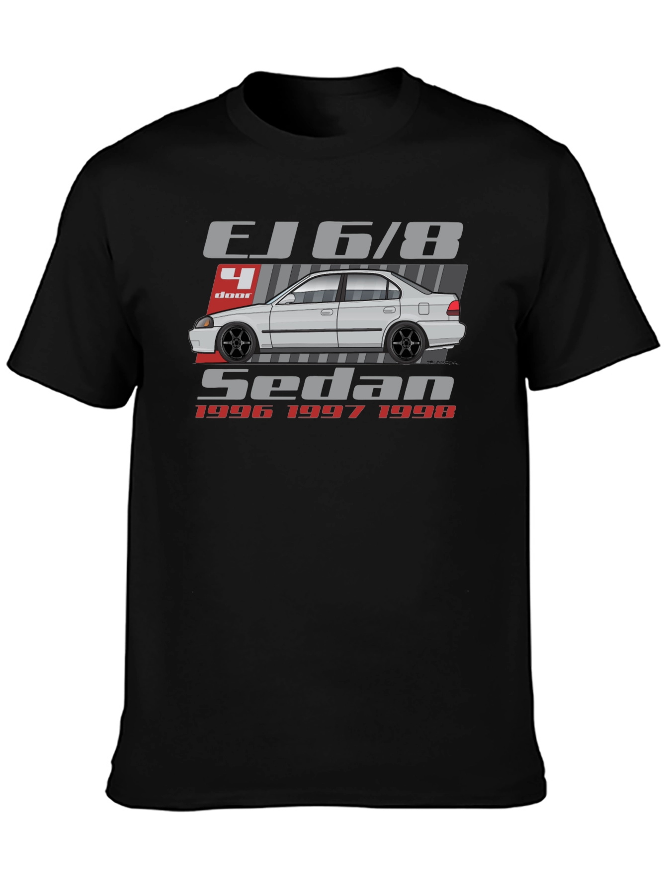 Camiseta EJ6/8 Sedan - Estilo Clásico Automotriz