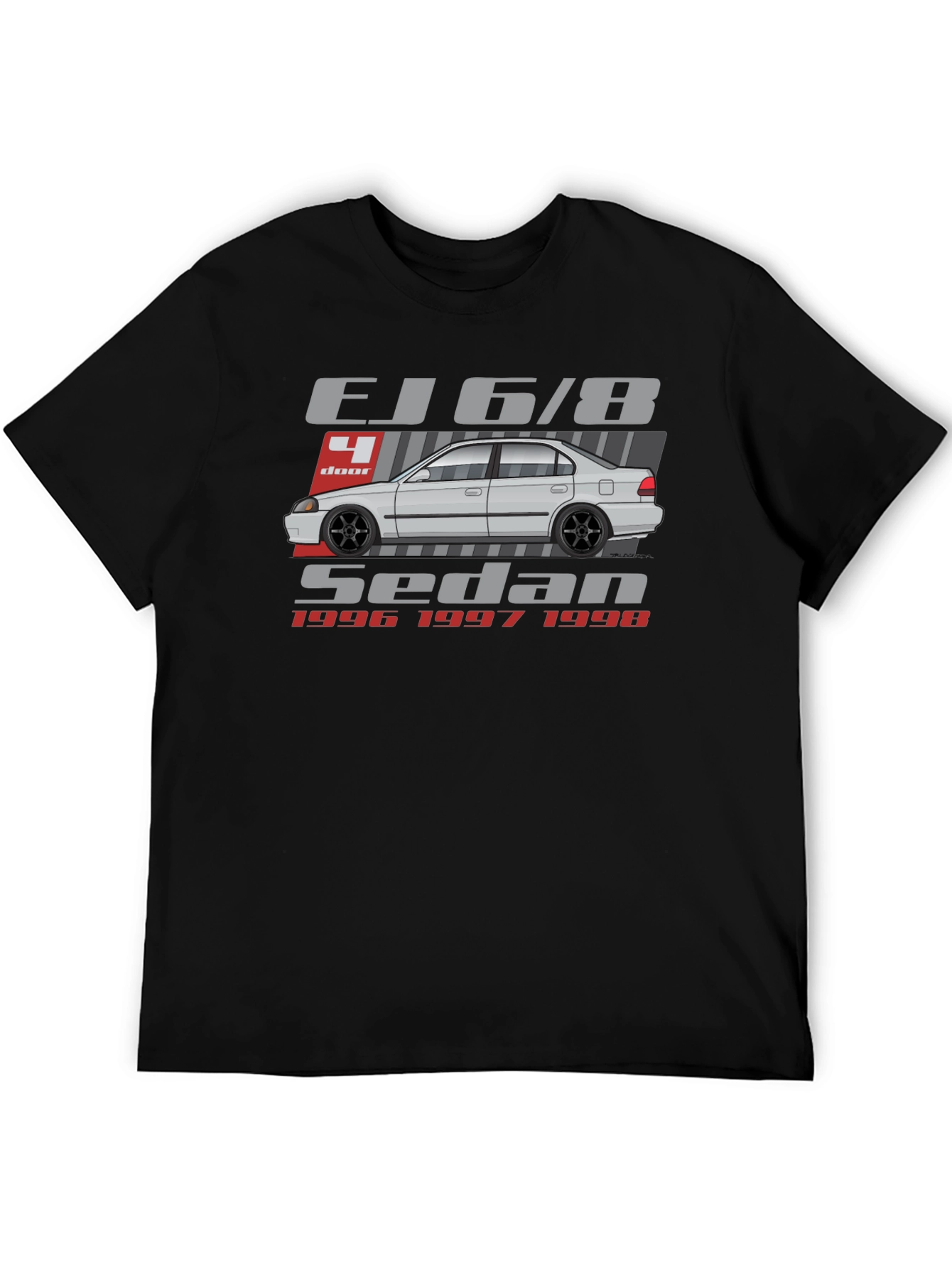 Camiseta EJ6/8 Sedan - Estilo Clásico Automotriz