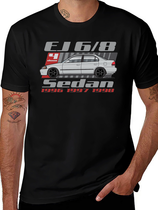Camiseta EJ6/8 Sedan - Estilo Clásico Automotriz