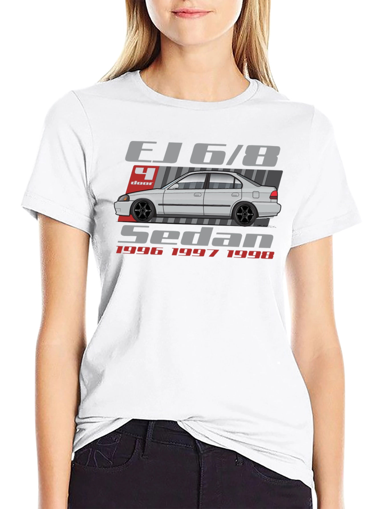 Camiseta EJ6/8 Sedan - Estilo Clásico Automotriz