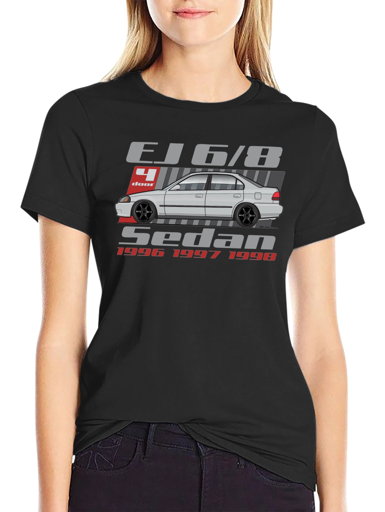 Camiseta EJ6/8 Sedan - Estilo Clásico Automotriz