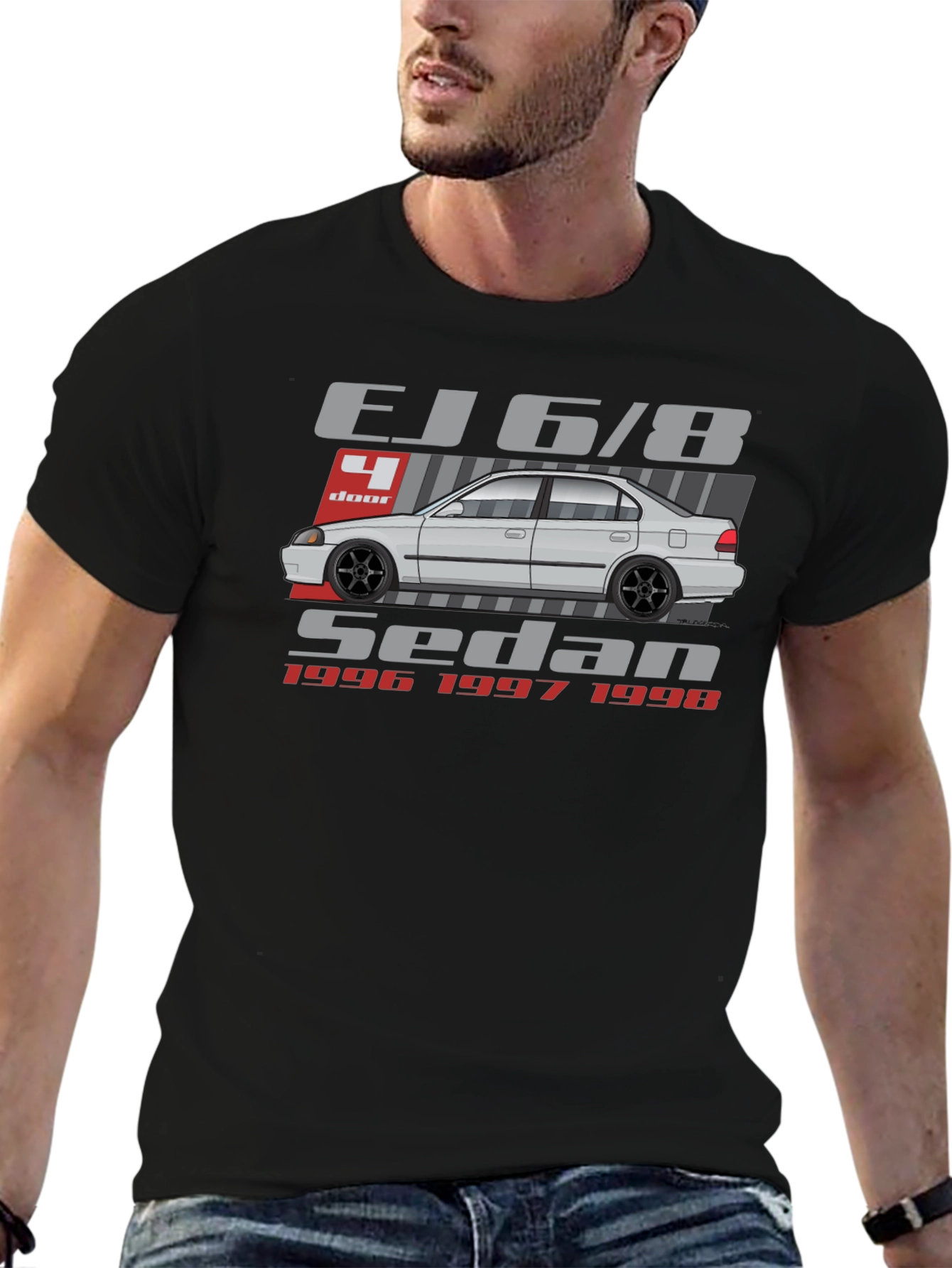 Camiseta EJ6/8 Sedan - Estilo Clásico Automotriz