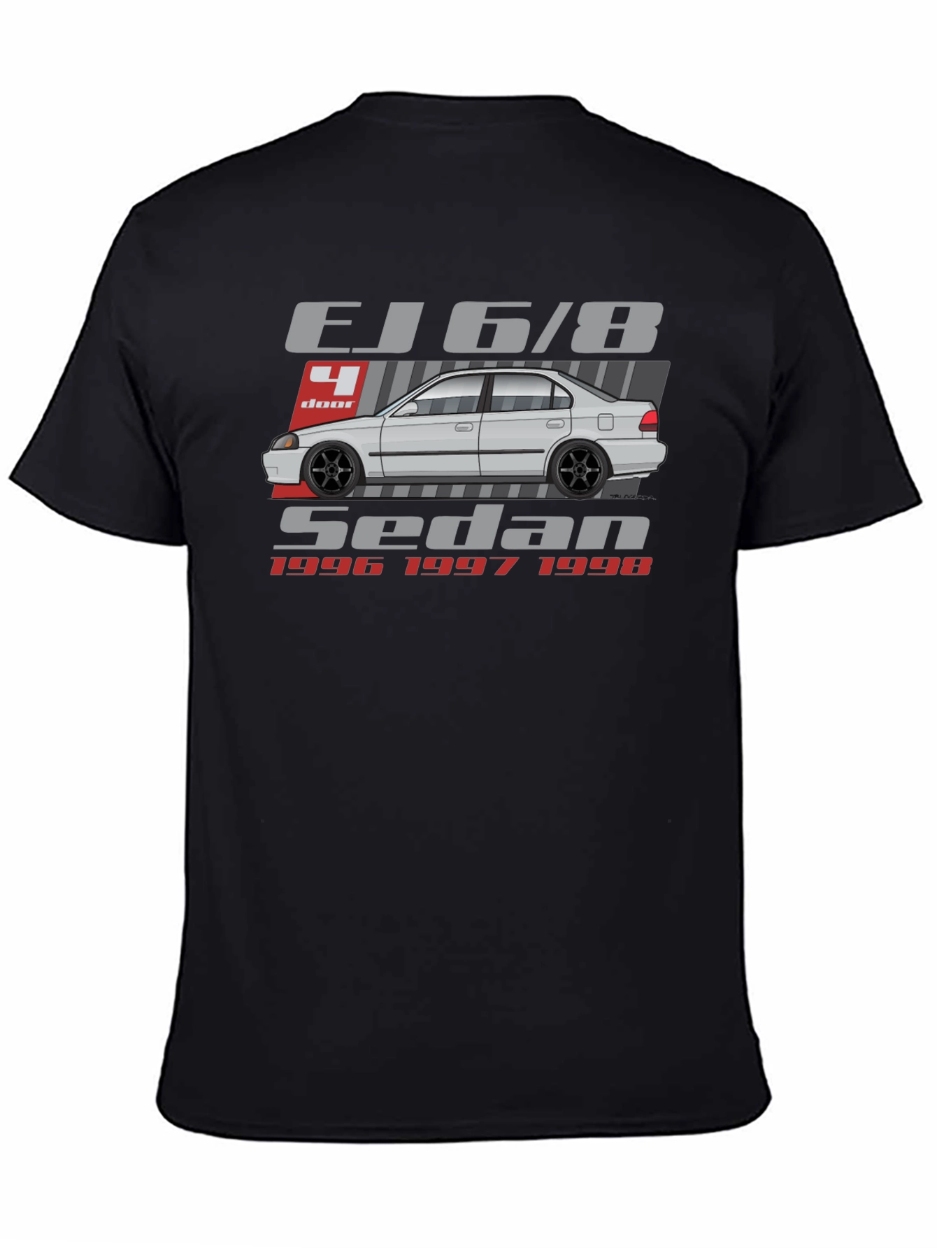 Camiseta EJ6/8 Sedan - Estilo Clásico Automotriz