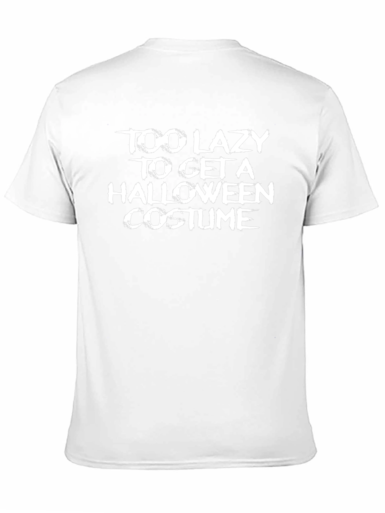 Camiseta Negra Humor Halloween - Demasiado Perezoso