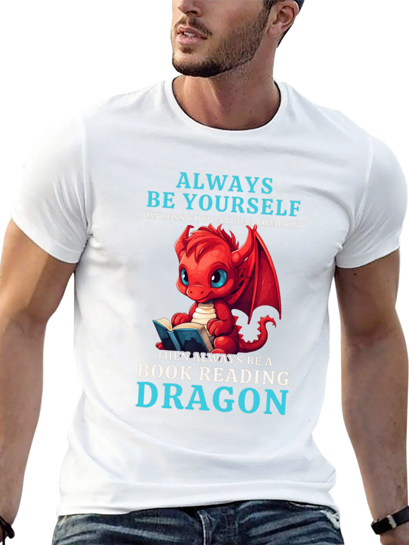 Camiseta Negra Dragón Lector
