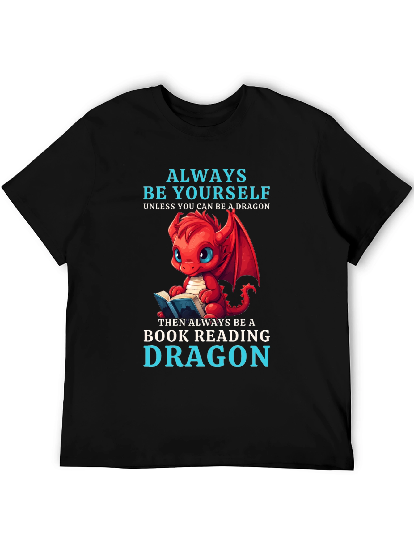 Camiseta Negra Dragón Lector