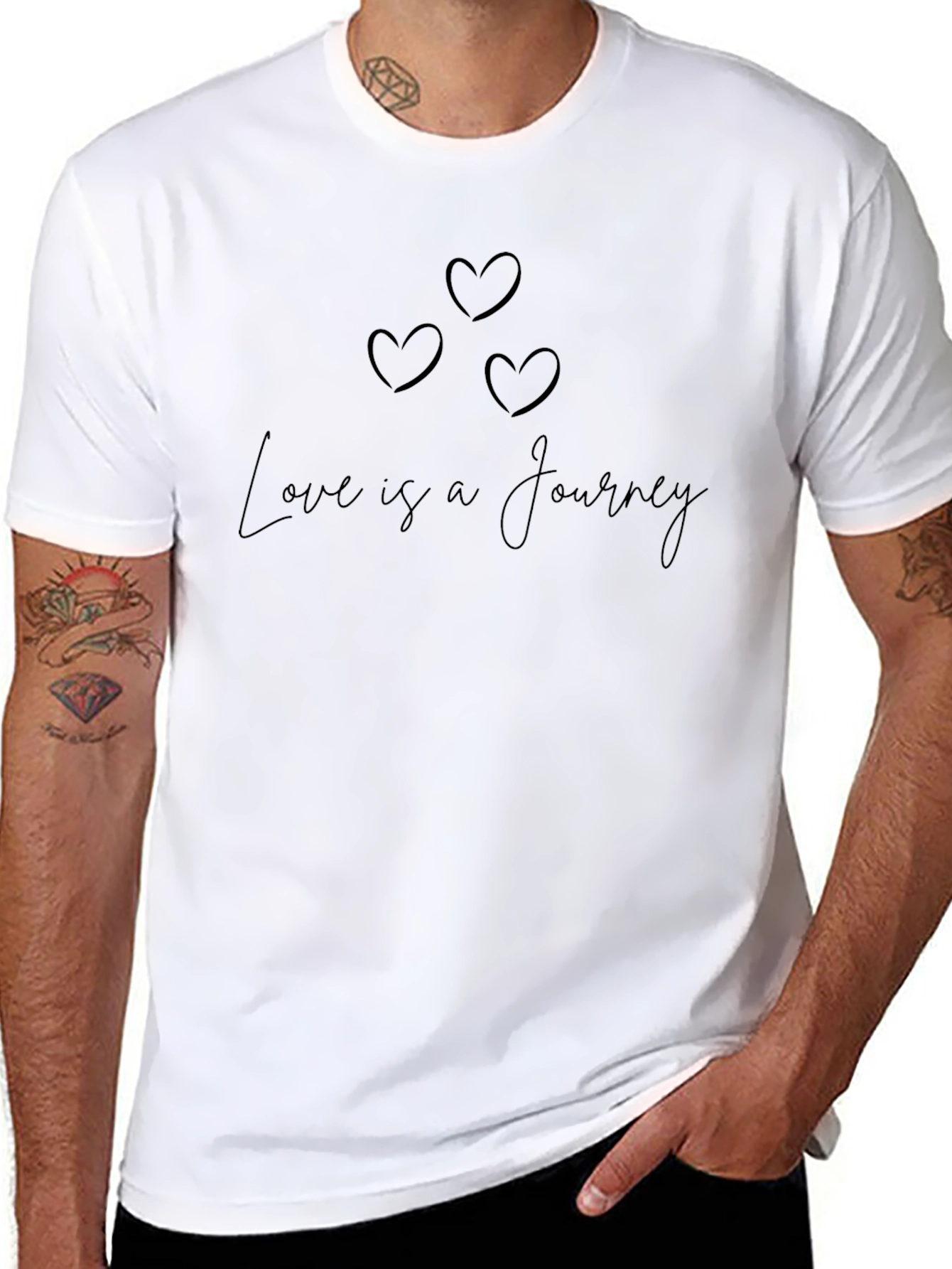 Camiseta Negra El Amor es un Viaje