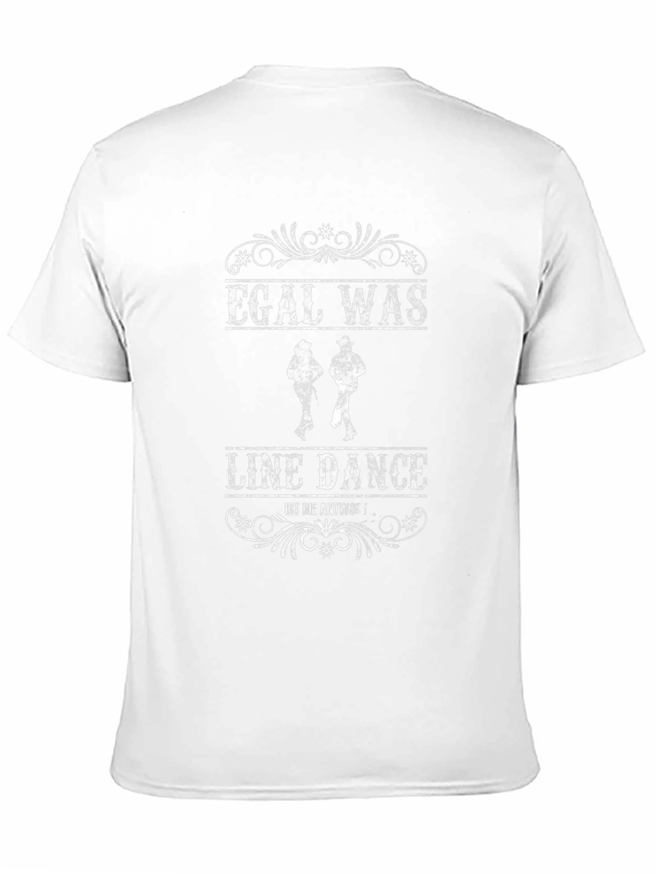 Camiseta Negra con Diseño de Line Dance