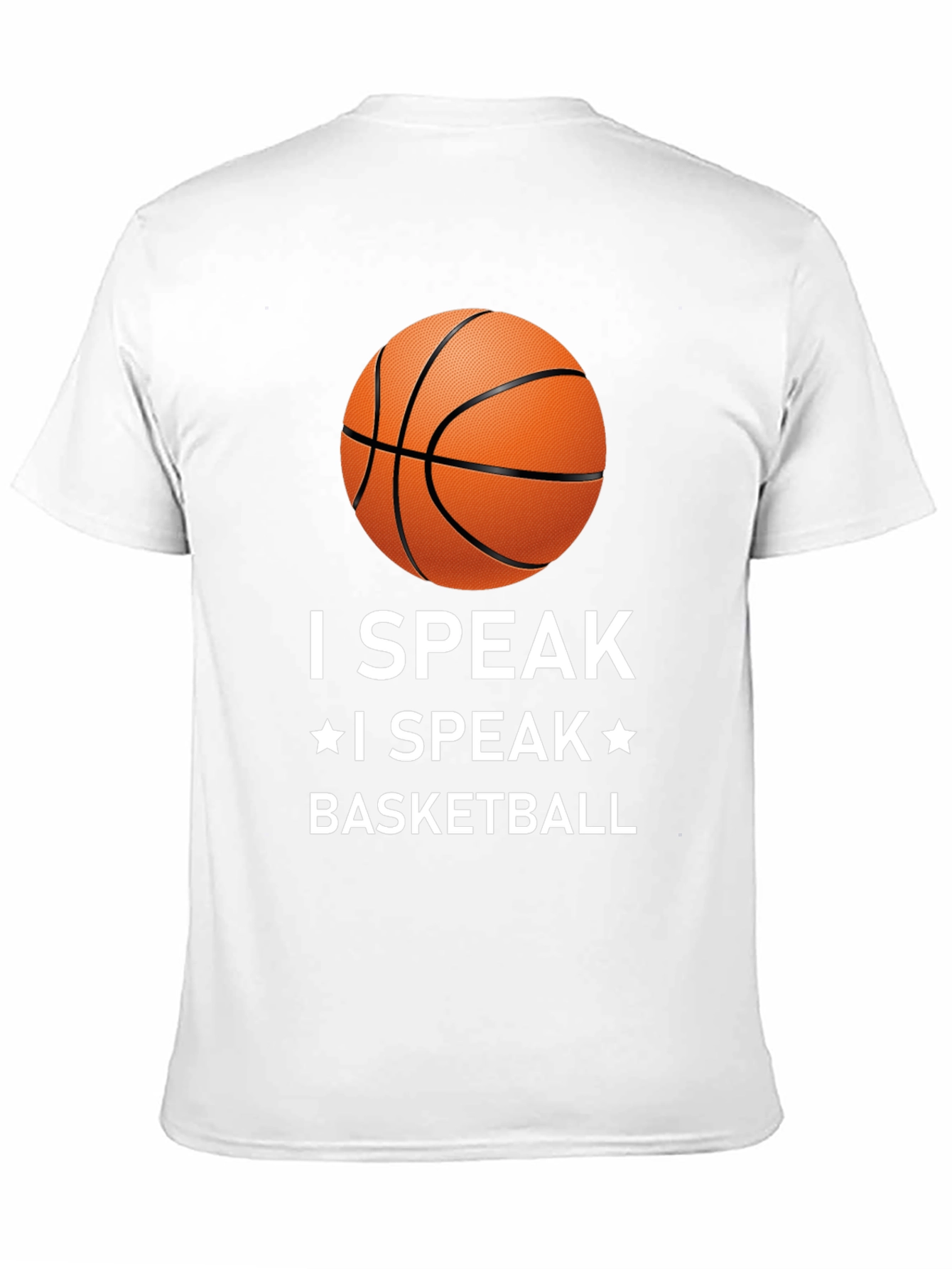 Camiseta I Speak Basketball Negra