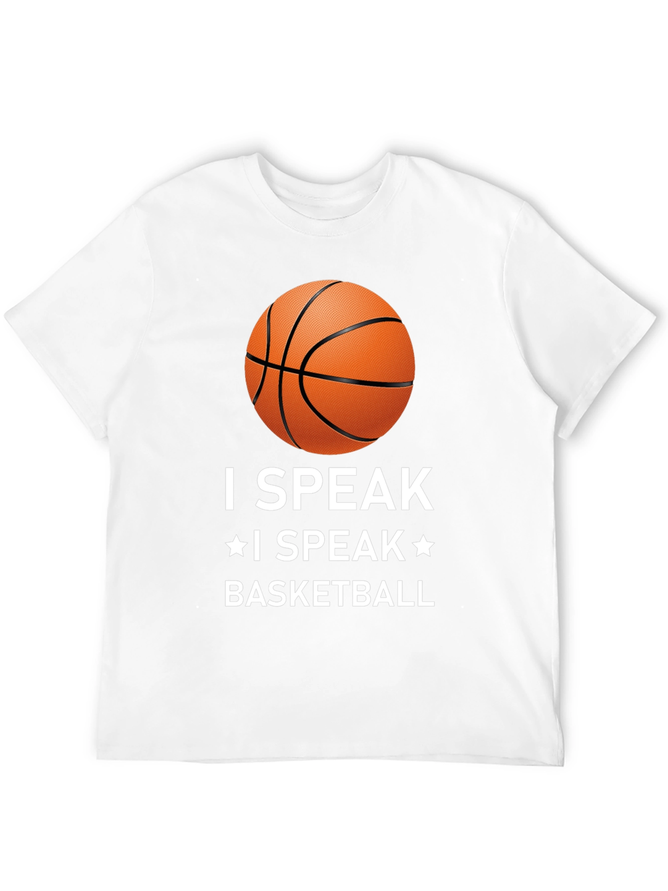 Camiseta I Speak Basketball Negra