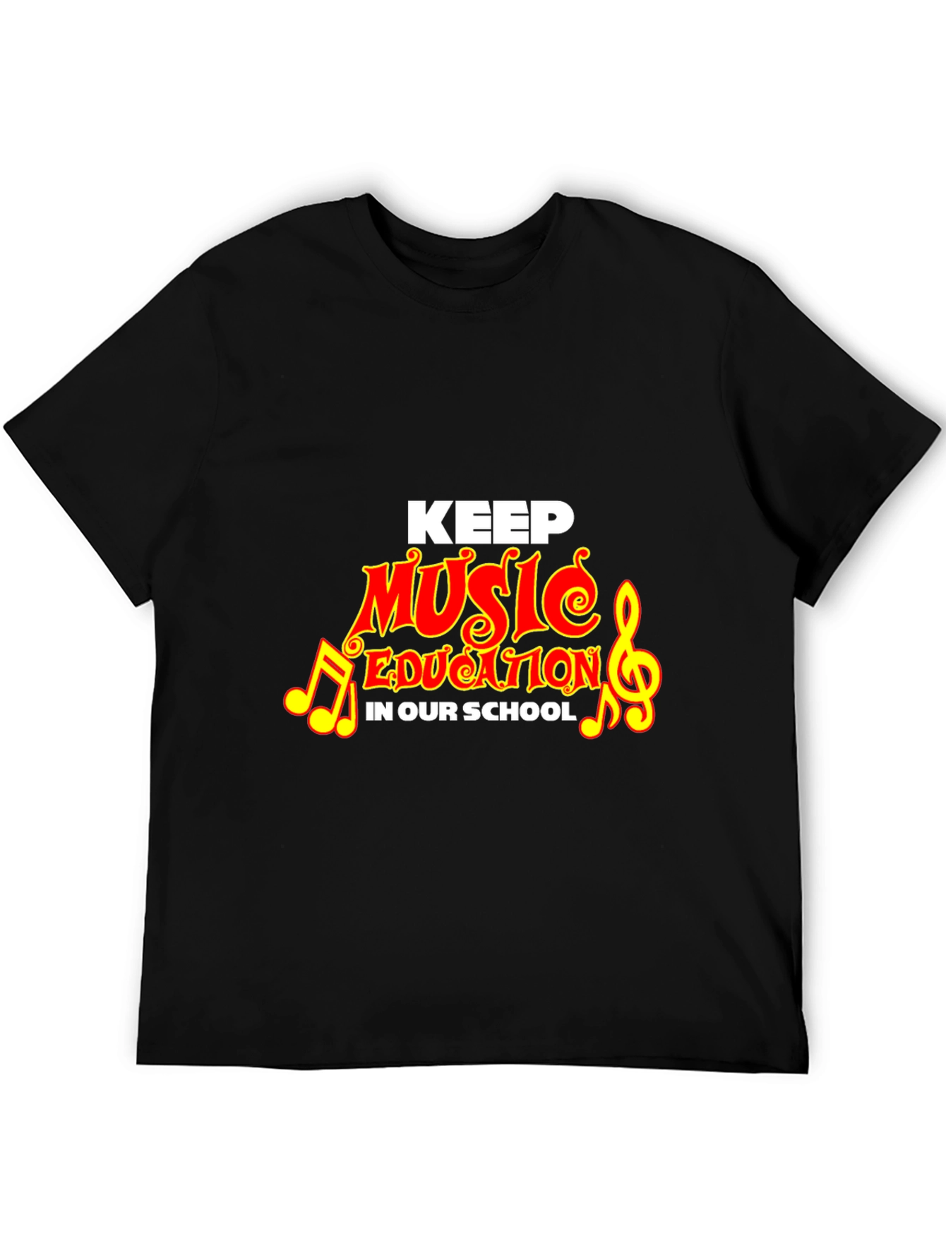 Camiseta Negra Keep Music Education