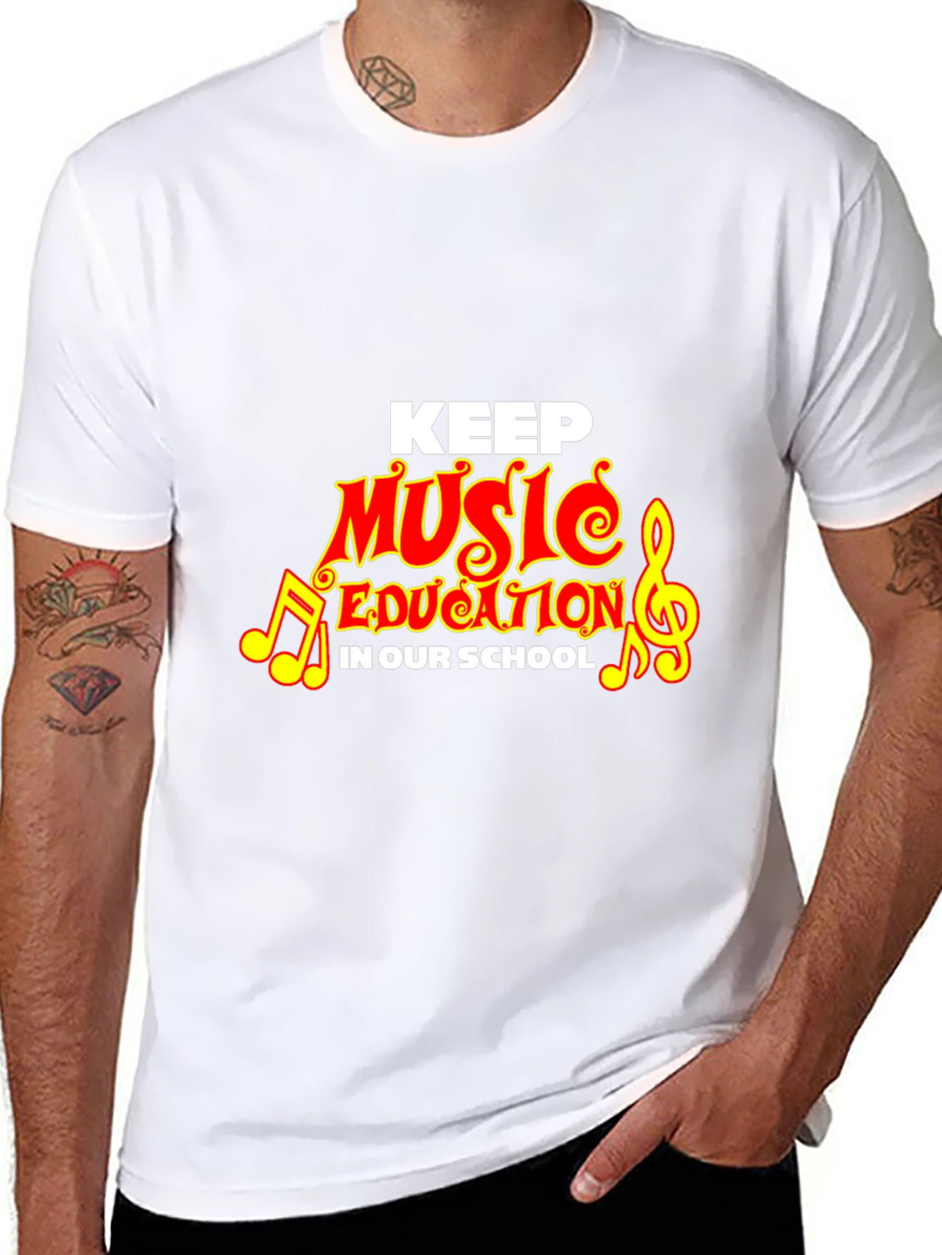 Camiseta Negra Keep Music Education