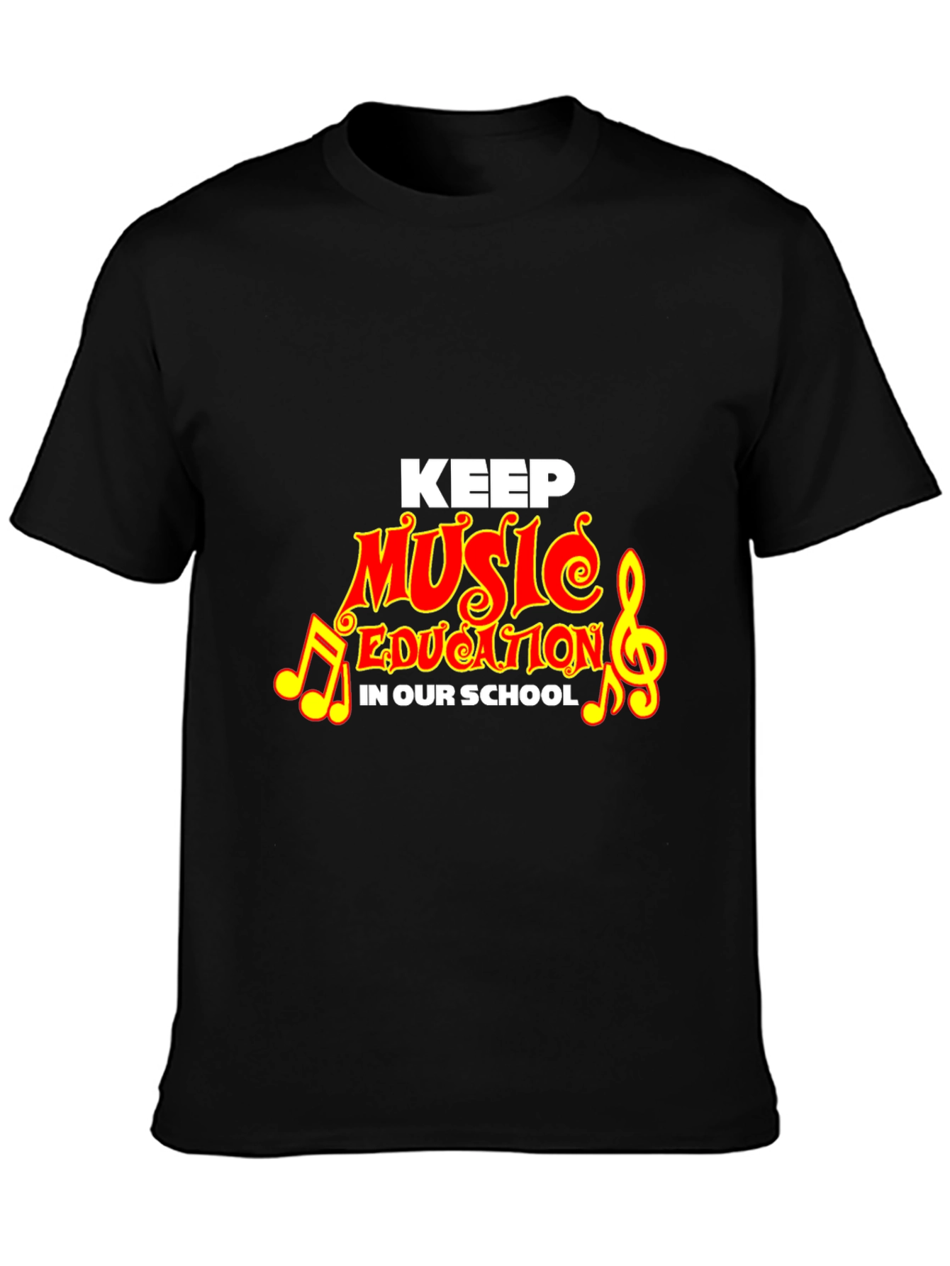 Camiseta Negra Keep Music Education