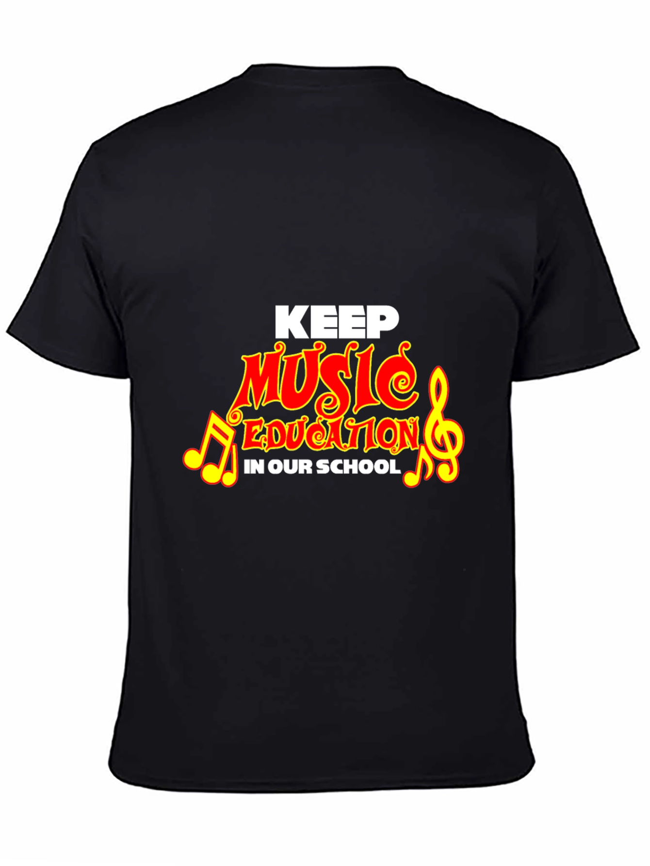 Camiseta Negra Keep Music Education