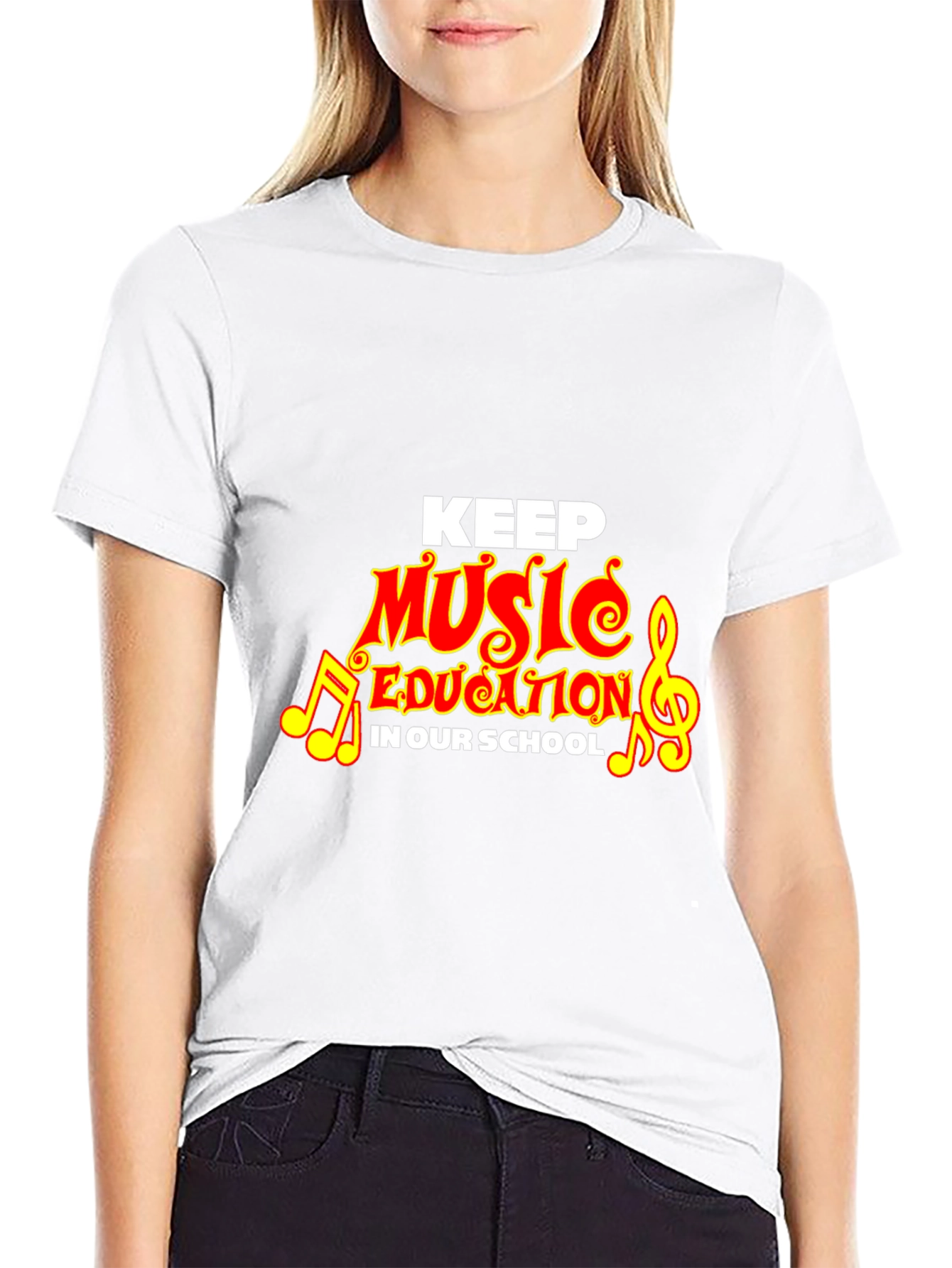 Camiseta Negra Keep Music Education