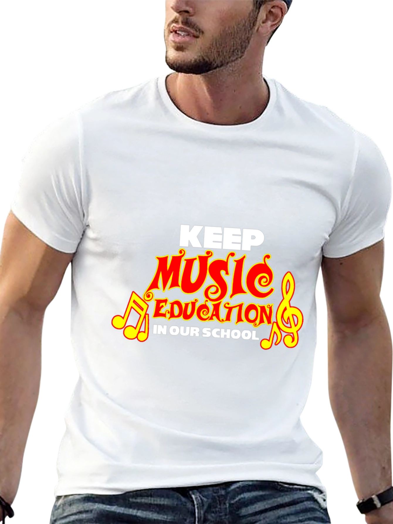 Camiseta Negra Keep Music Education