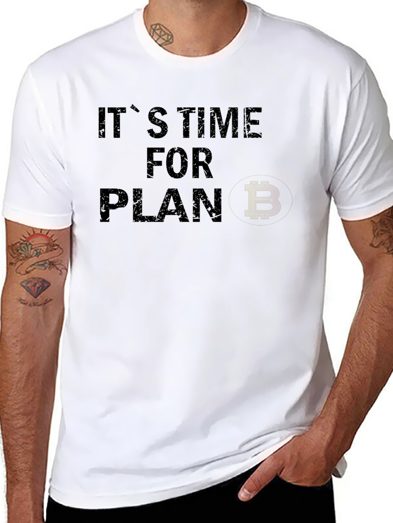 Camiseta Negra Plan B Bitcoin