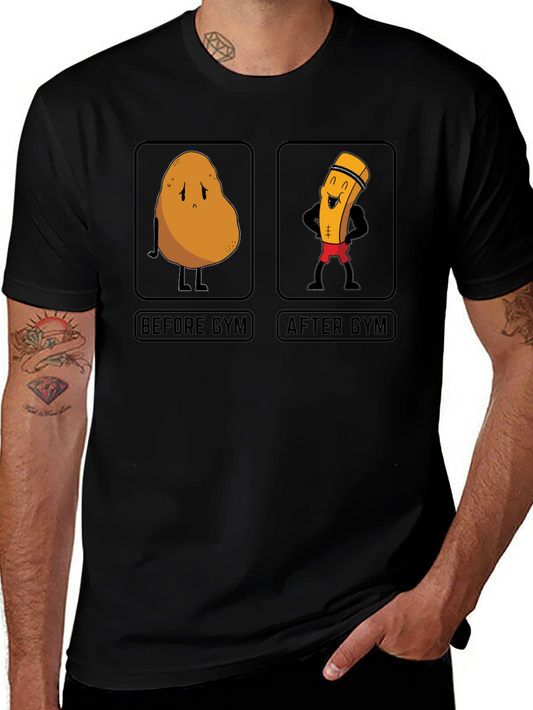 Camiseta Negra Gym Humor