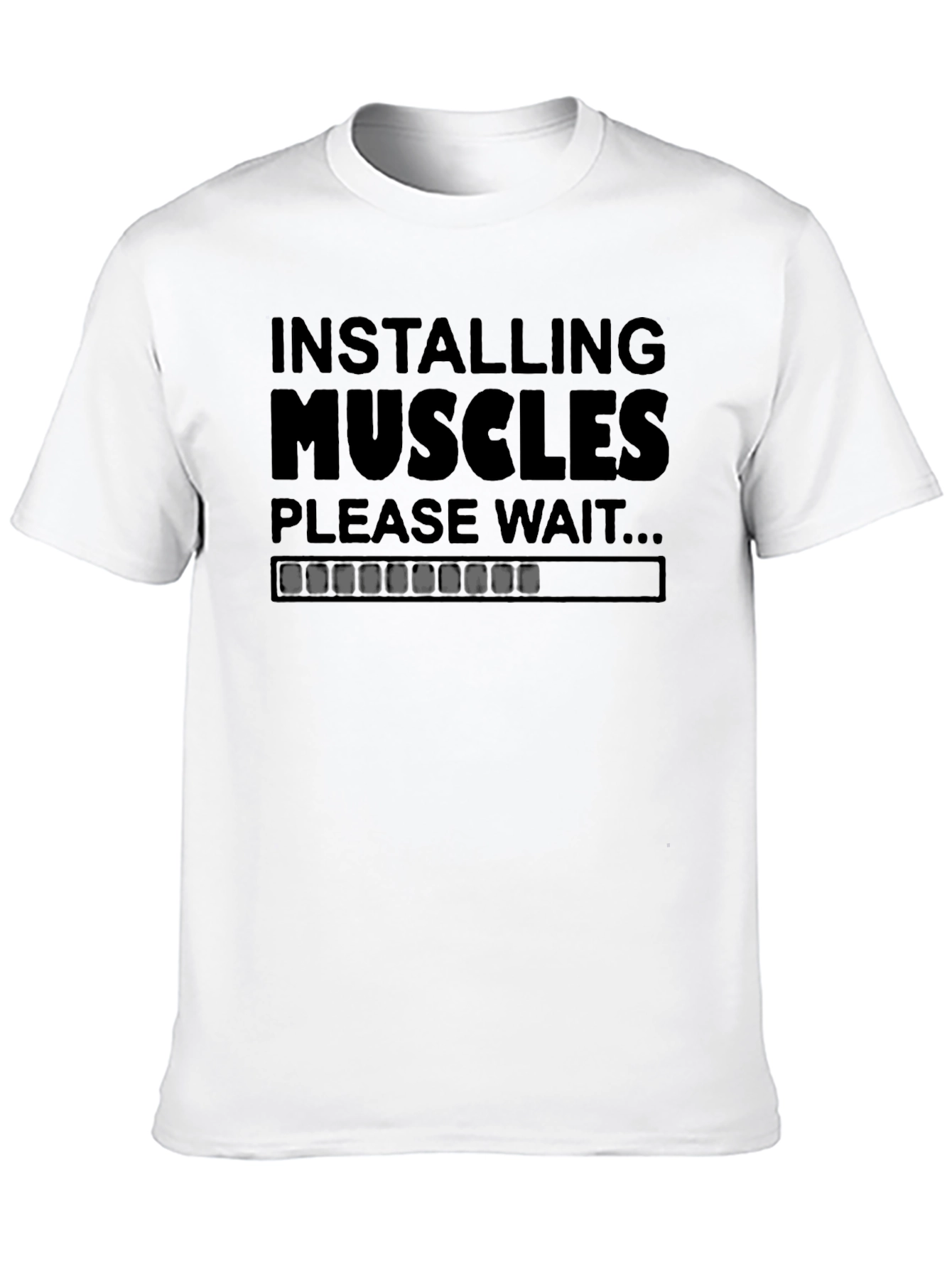 Camiseta Negra: Instalando Músculos - Para Entusiastas del Fitness