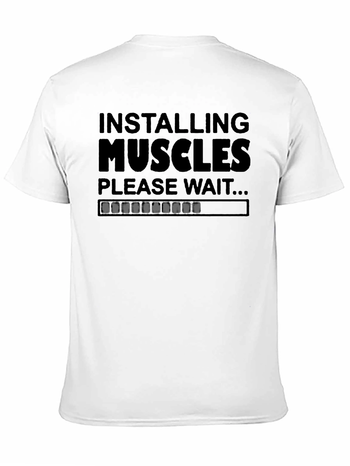 Camiseta Negra: Instalando Músculos - Para Entusiastas del Fitness
