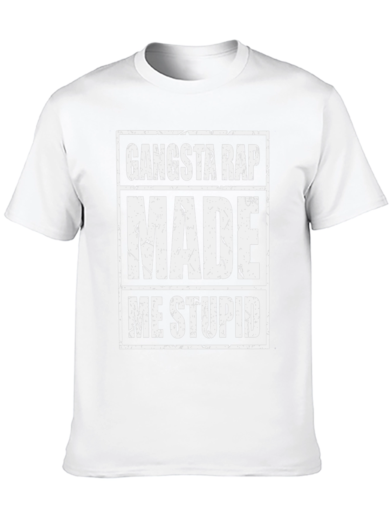 Camiseta Negra: Gangsta Rap Me Hizo Estúpido