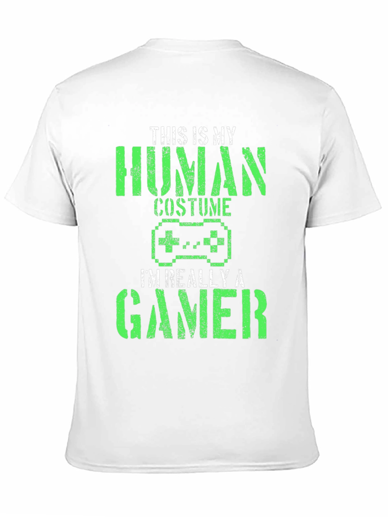 Camiseta Negra Gamer: Disfraz Humano