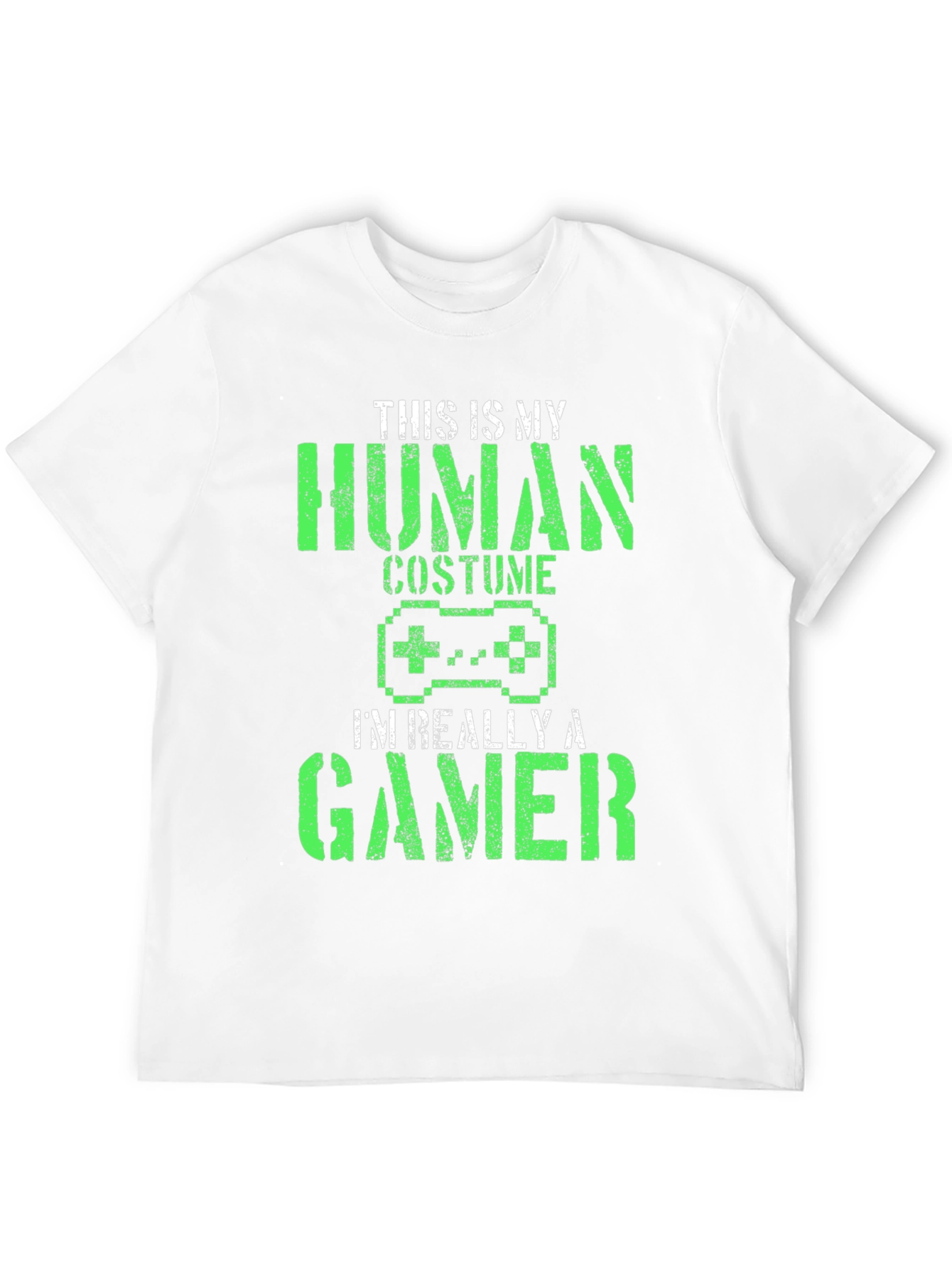 Camiseta Negra Gamer: Disfraz Humano
