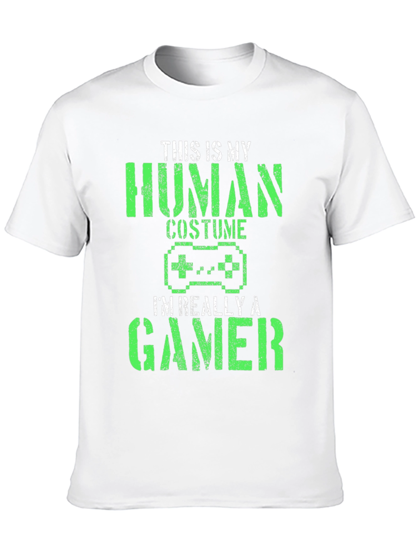Camiseta Negra Gamer: Disfraz Humano