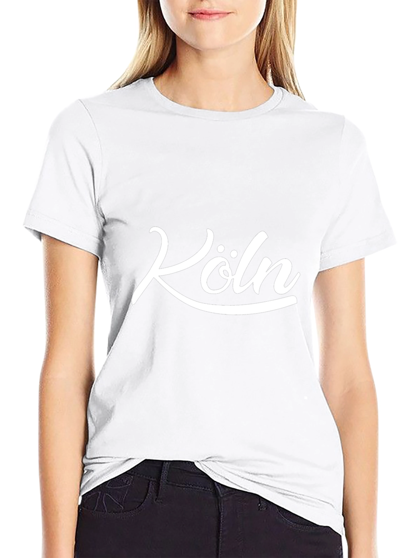Camiseta Negra Köln para Hombre - Diseño Urbano