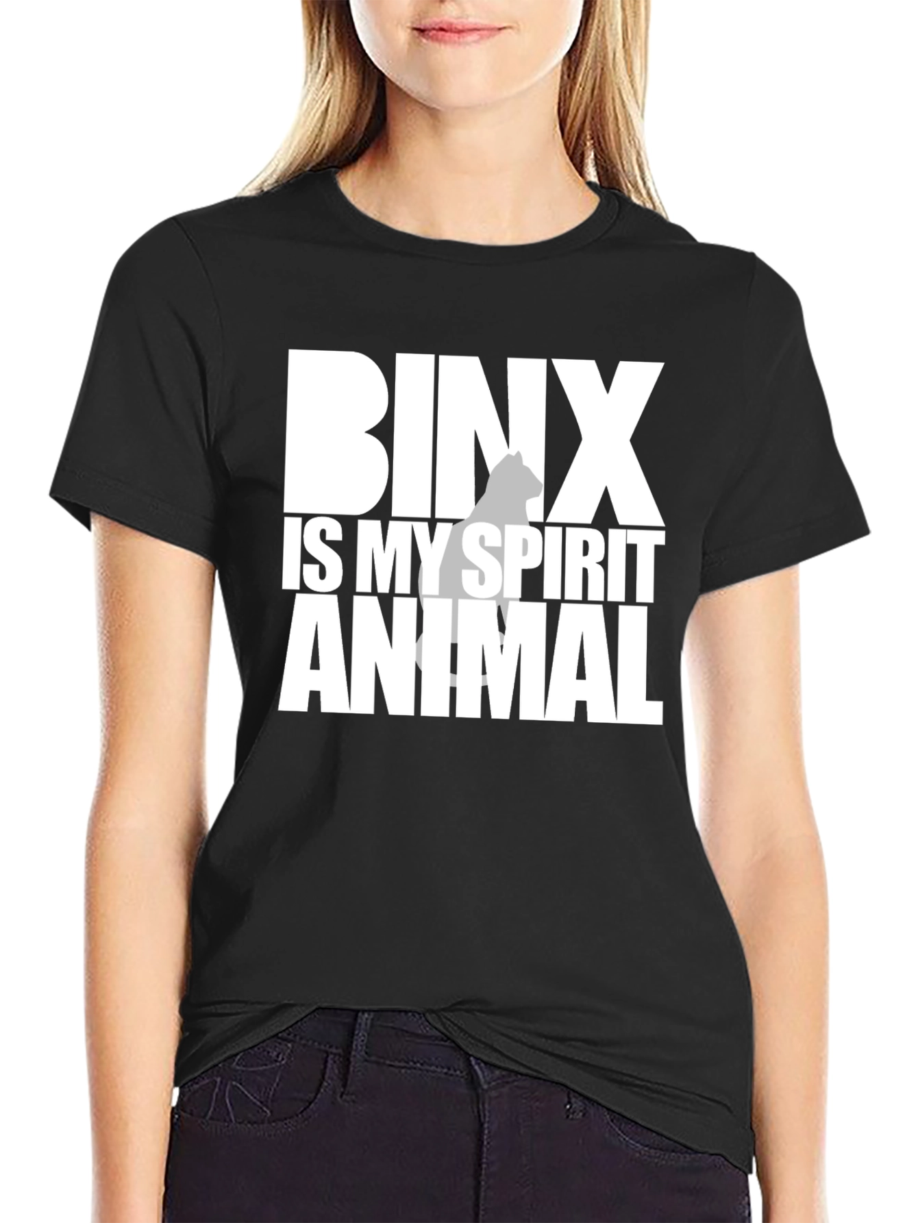 Camiseta Negra Binx is my Spirit Animal