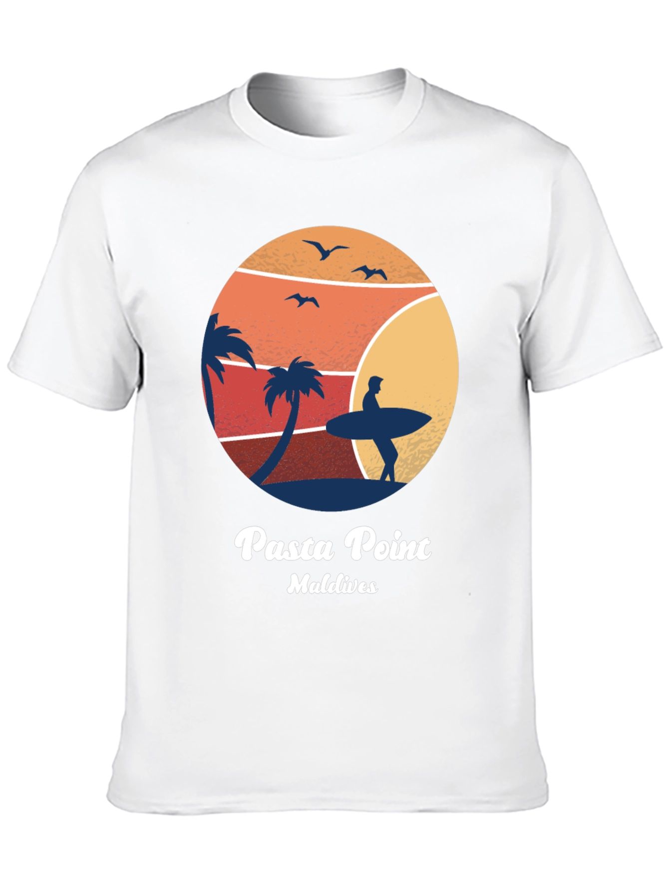 Camiseta Negra Pasta Point Maldives