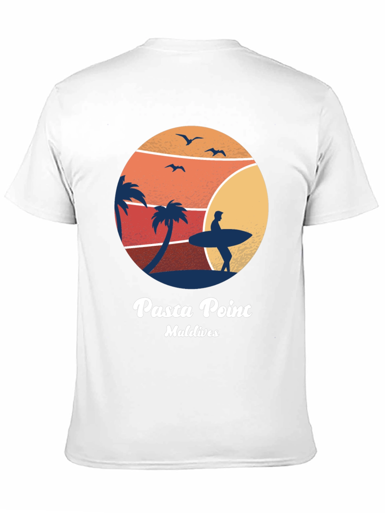 Camiseta Negra Pasta Point Maldives