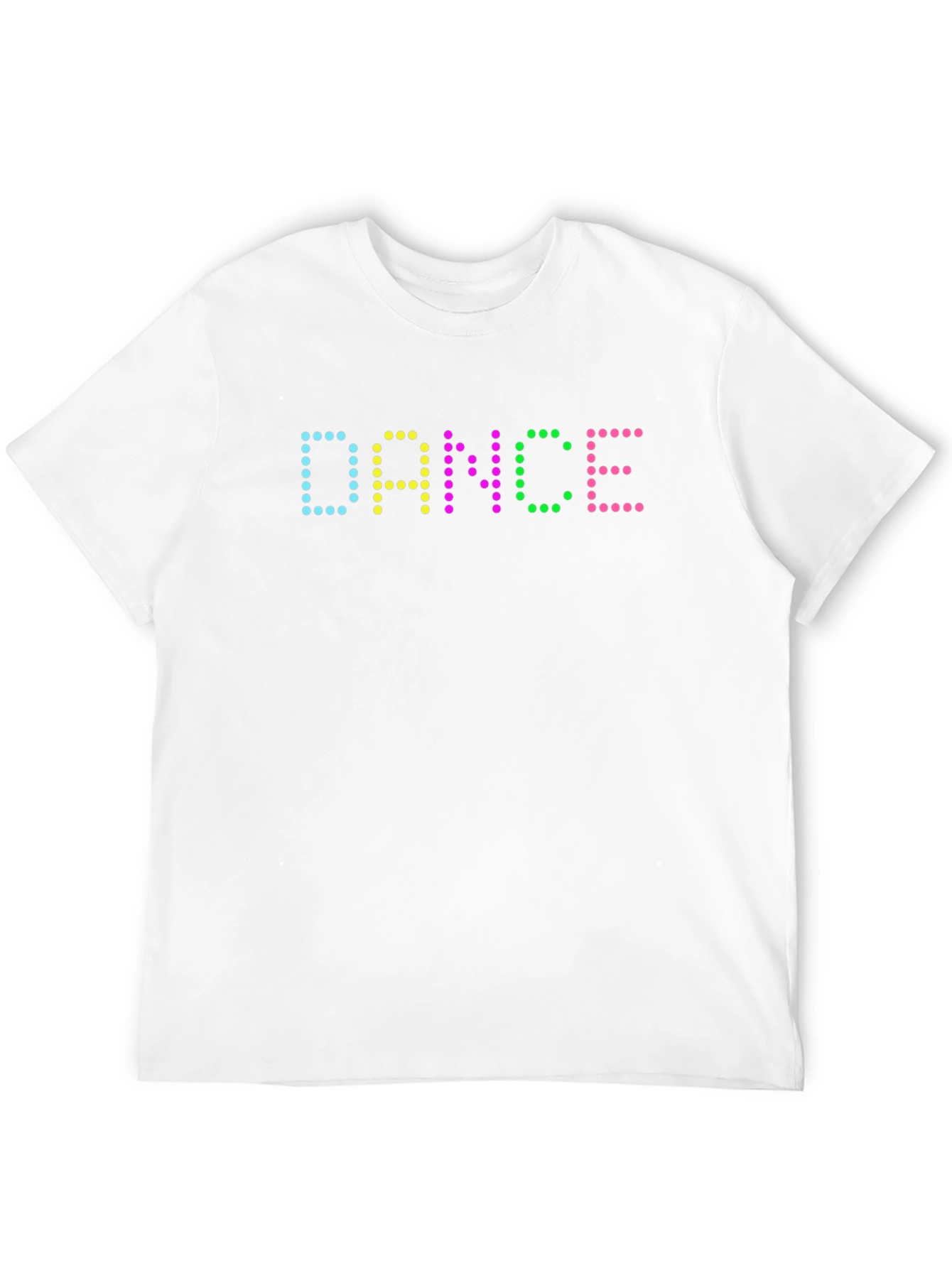 Camiseta Negra Hombre Diseño DANCE Luminoso