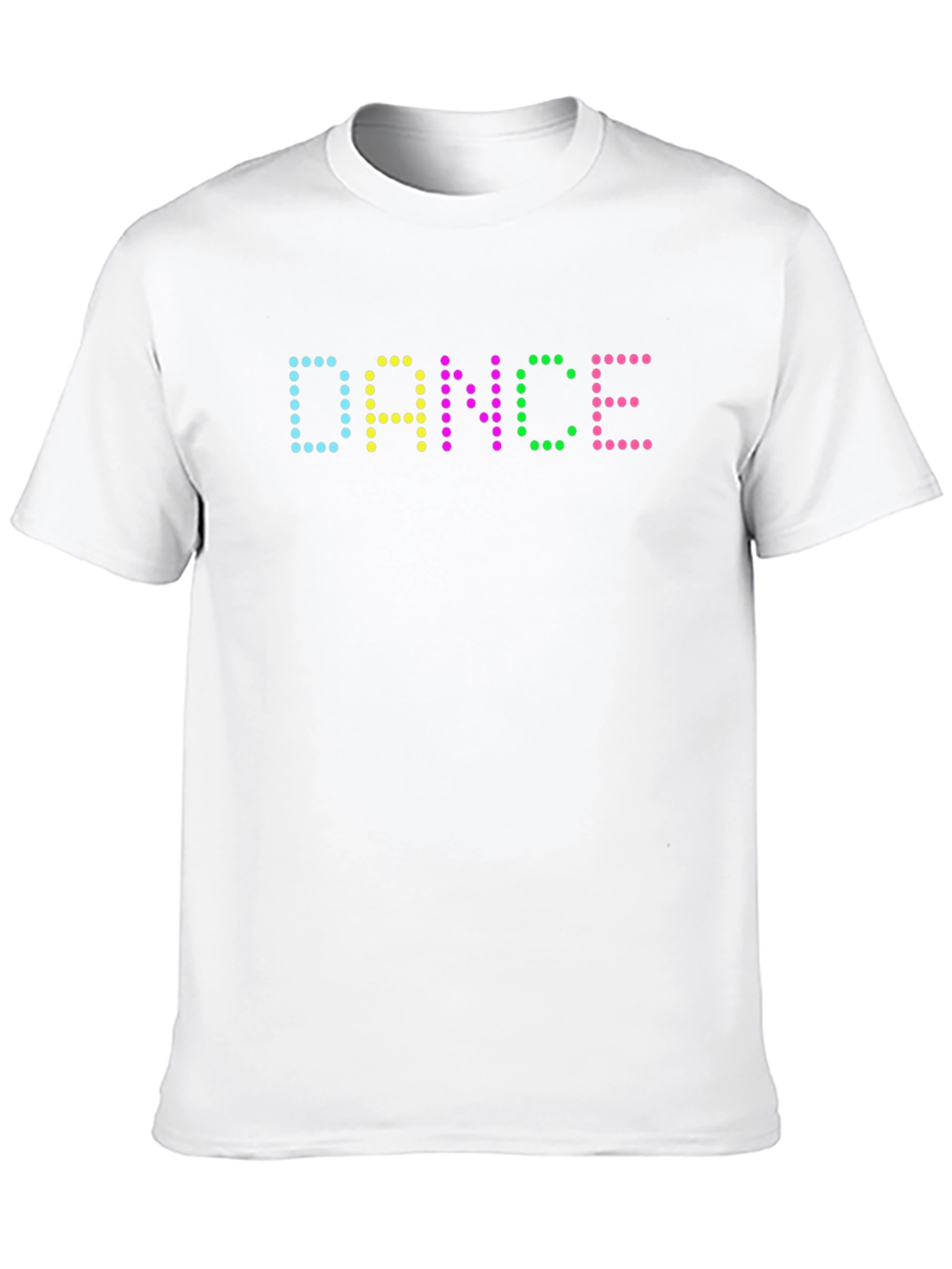 Camiseta Negra Hombre Diseño DANCE Luminoso