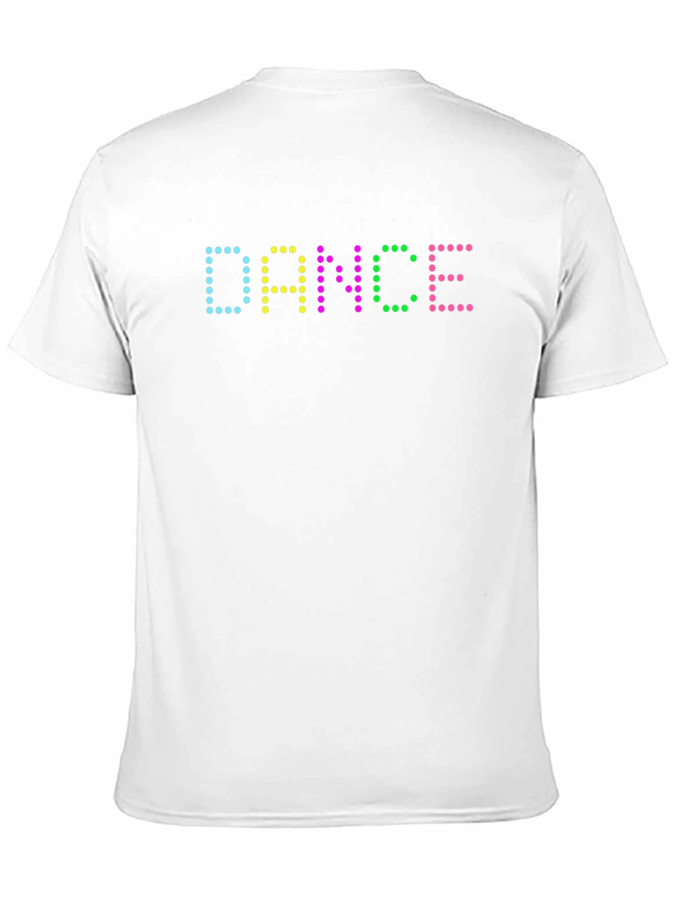 Camiseta Negra Hombre Diseño DANCE Luminoso