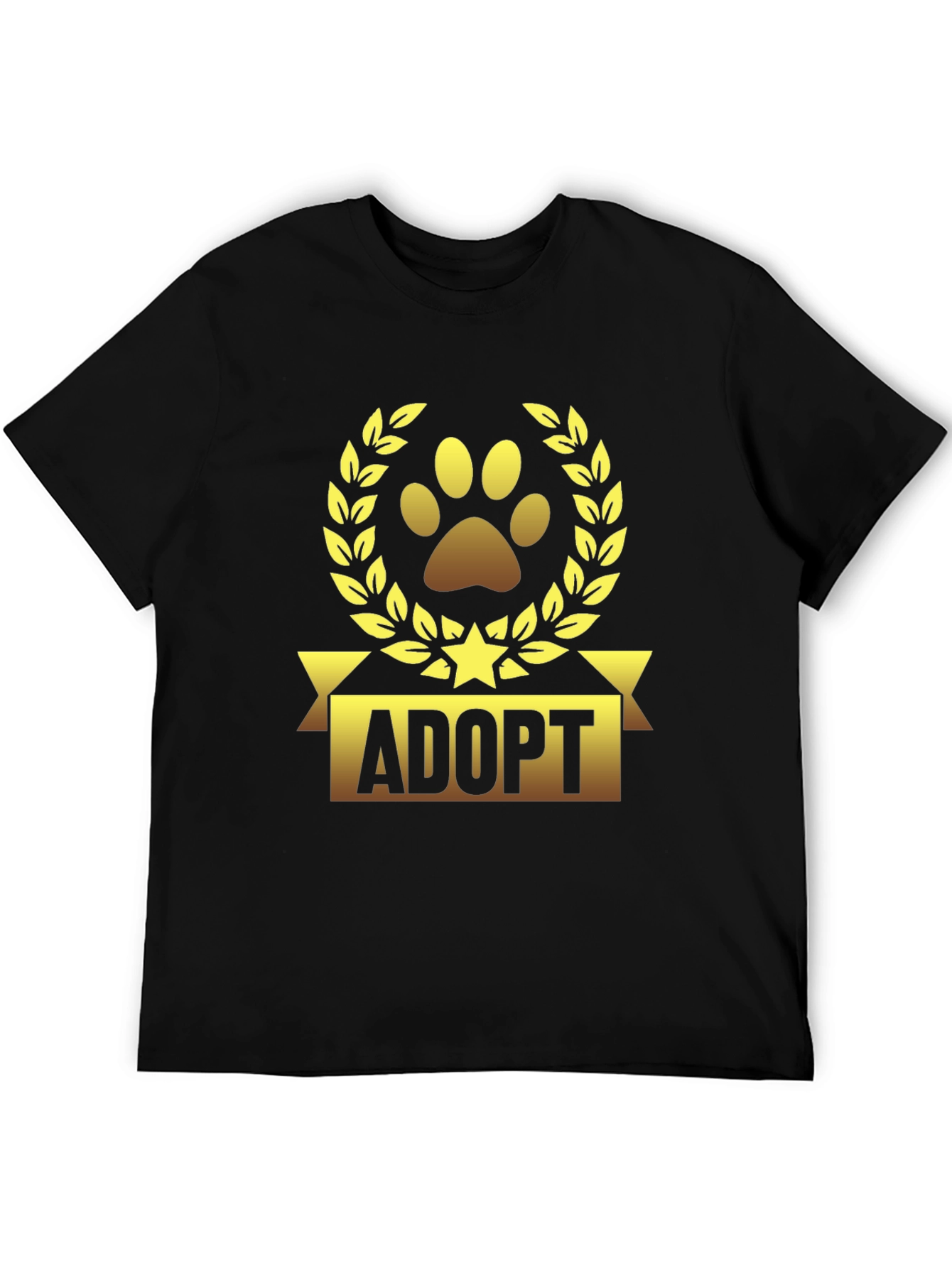 Camiseta Negra Adoptar Mascota