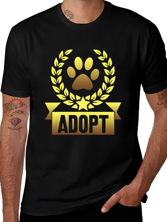 Camiseta Negra Adoptar Mascota