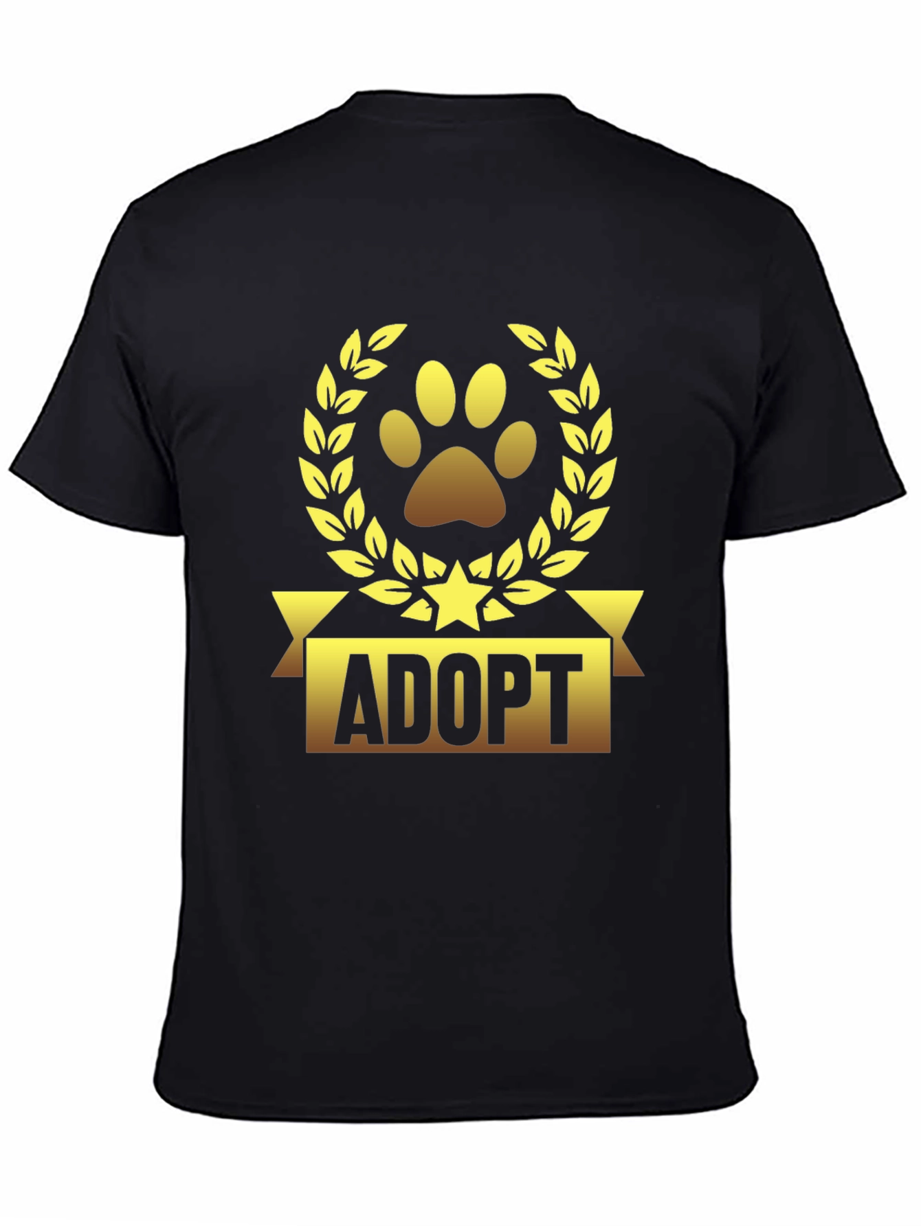 Camiseta Negra Adoptar Mascota