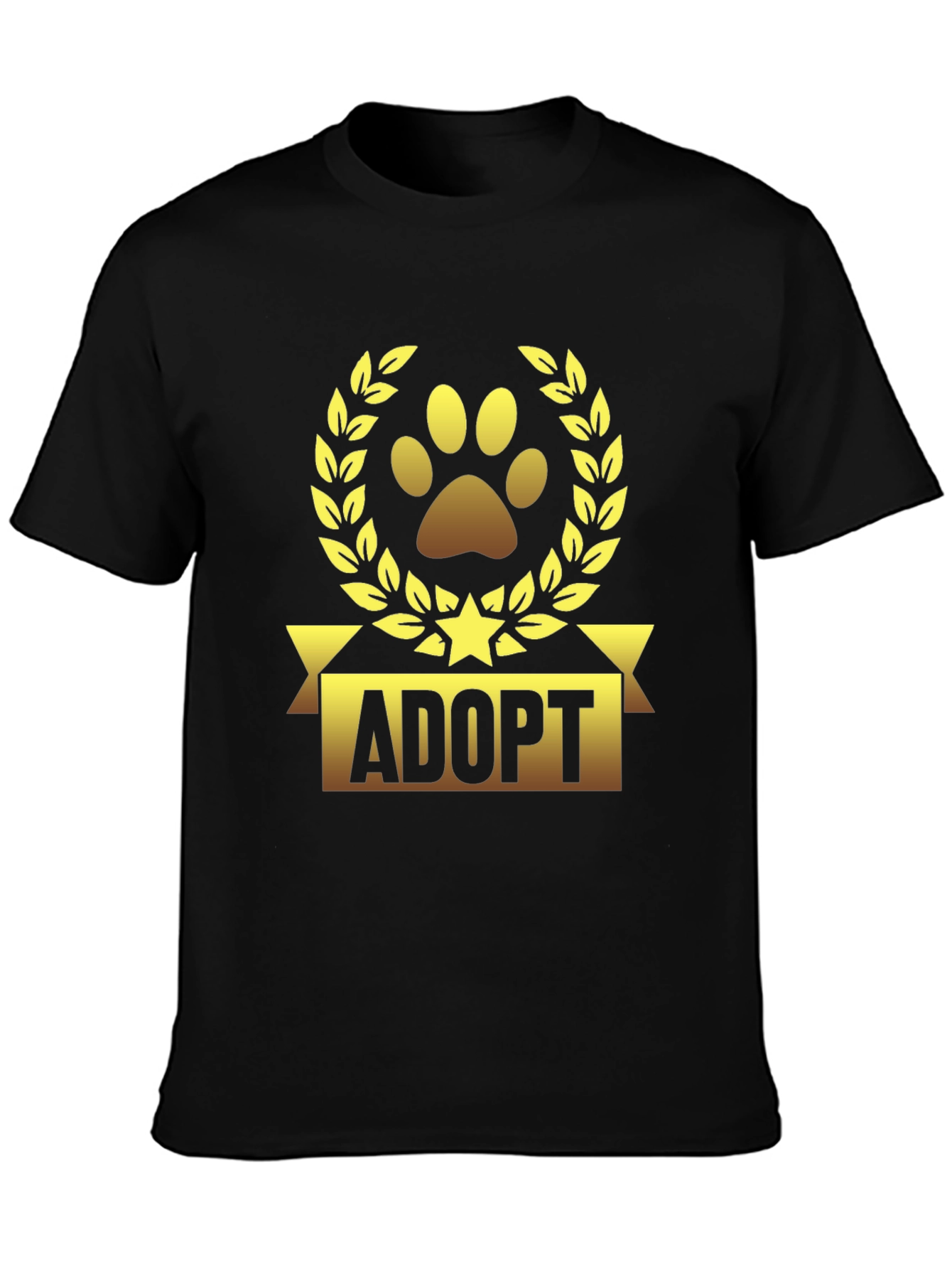Camiseta Negra Adoptar Mascota