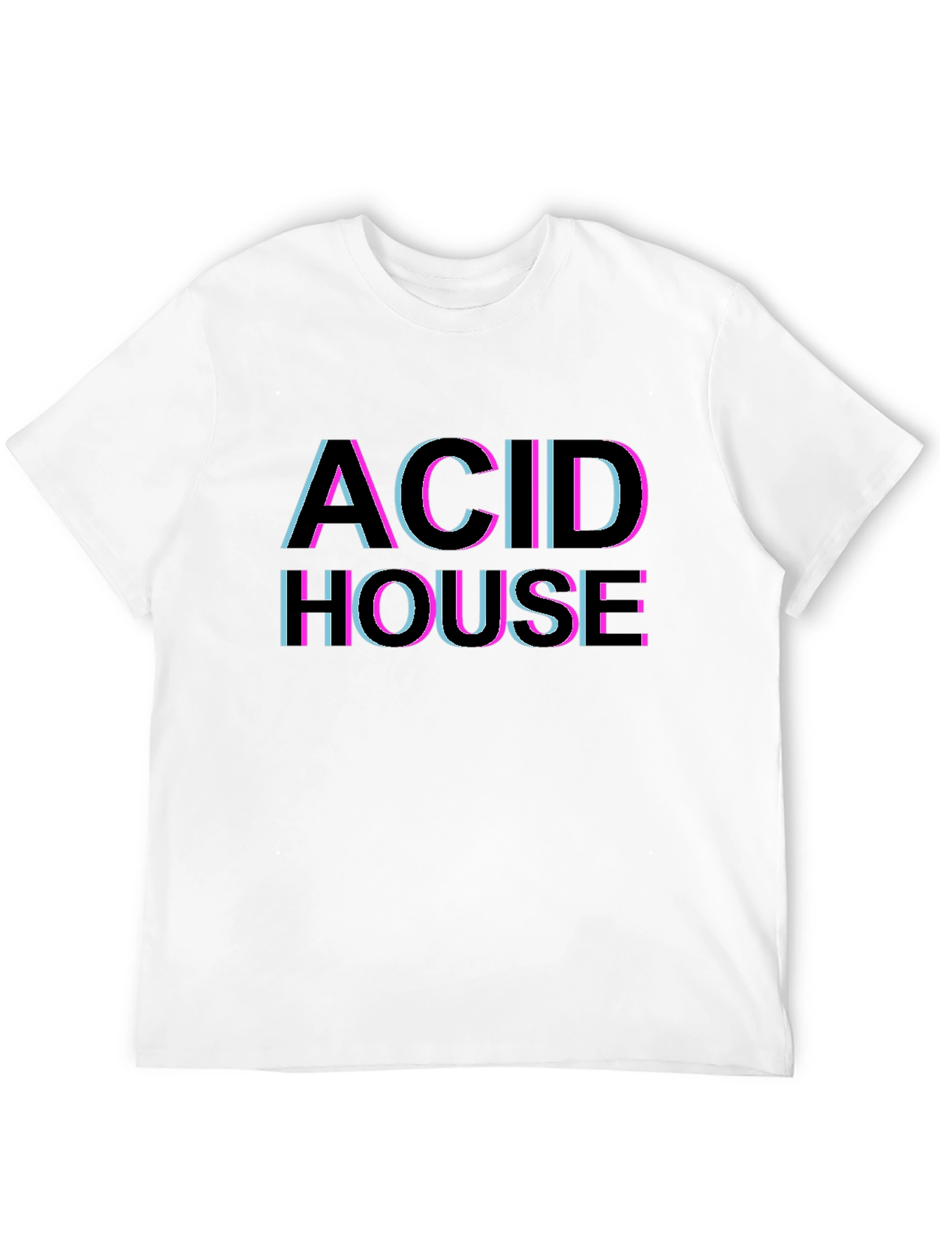 Camiseta Negra Estilo Acid House